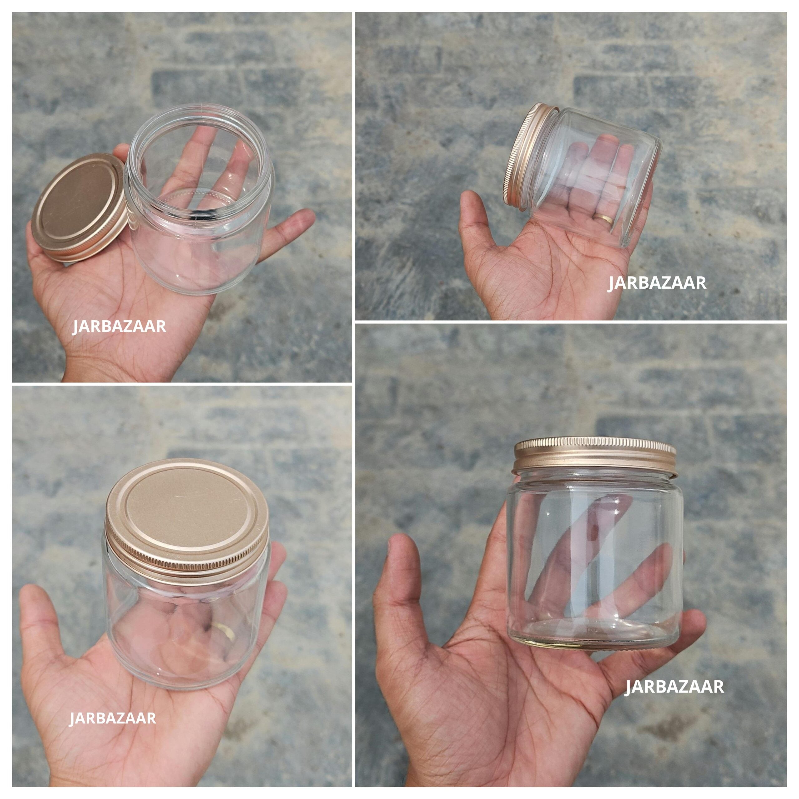 250 ML Round Glass Jar