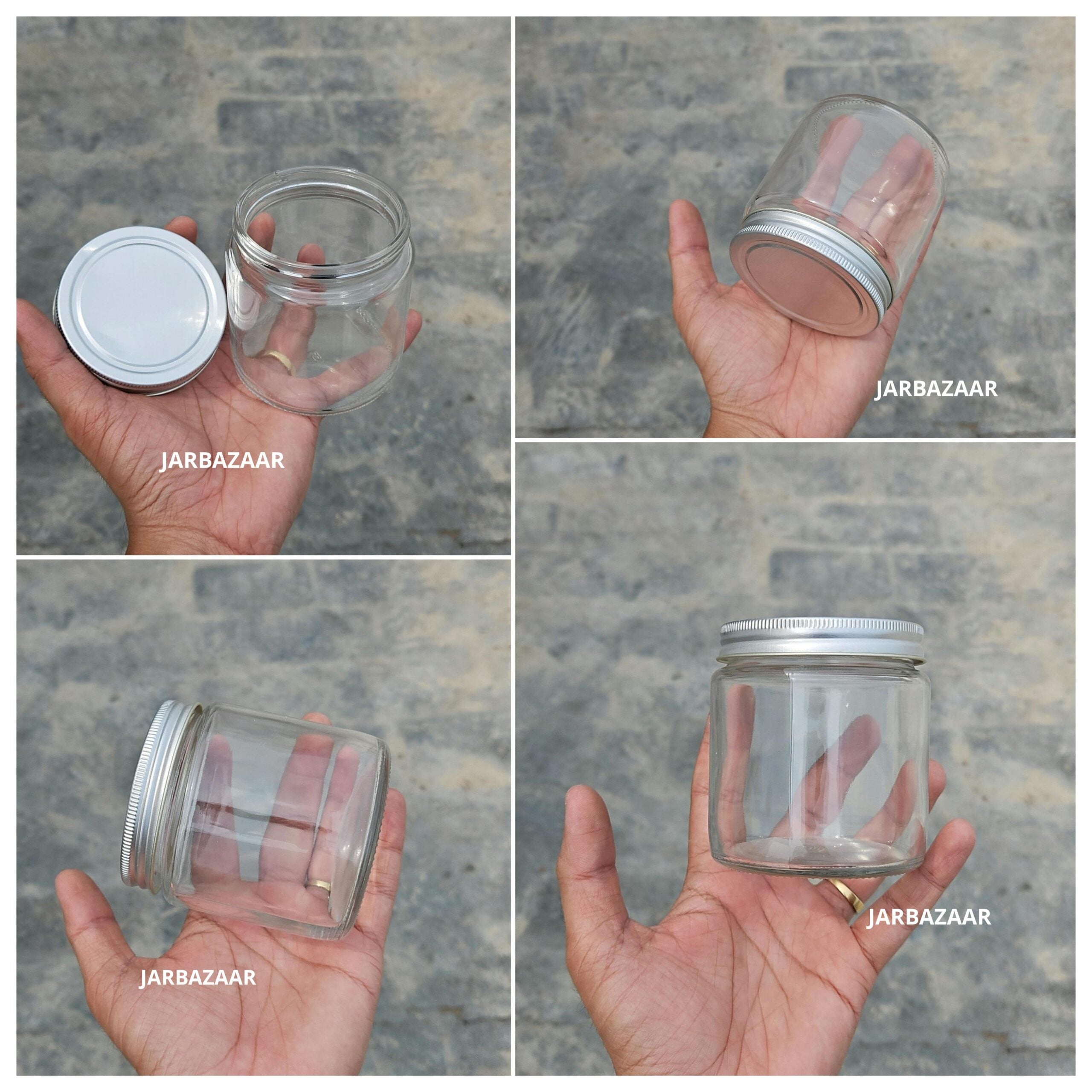 250 ML Round Glass Jar
