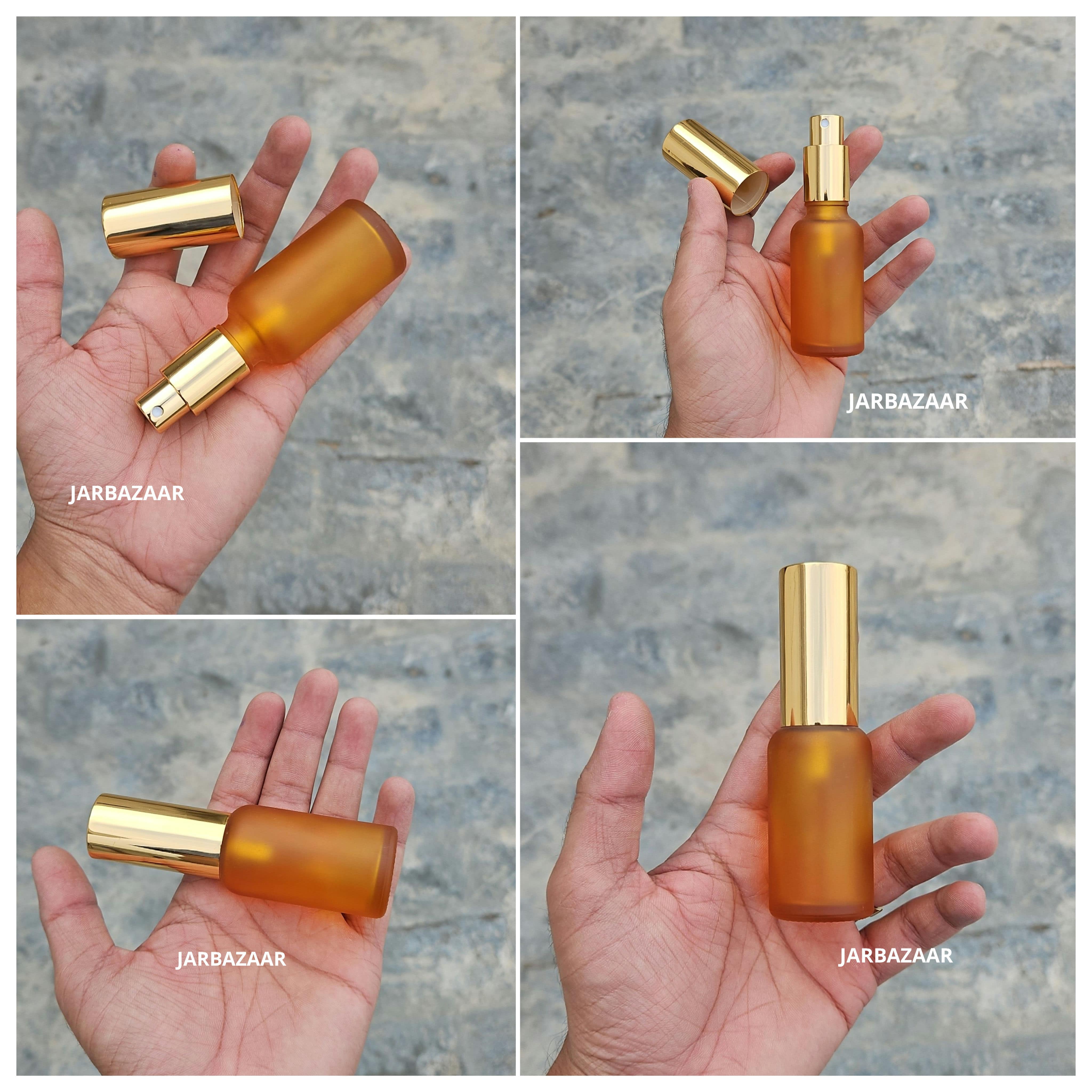 30 ML Orange Frosted Glass Perfume Bottle