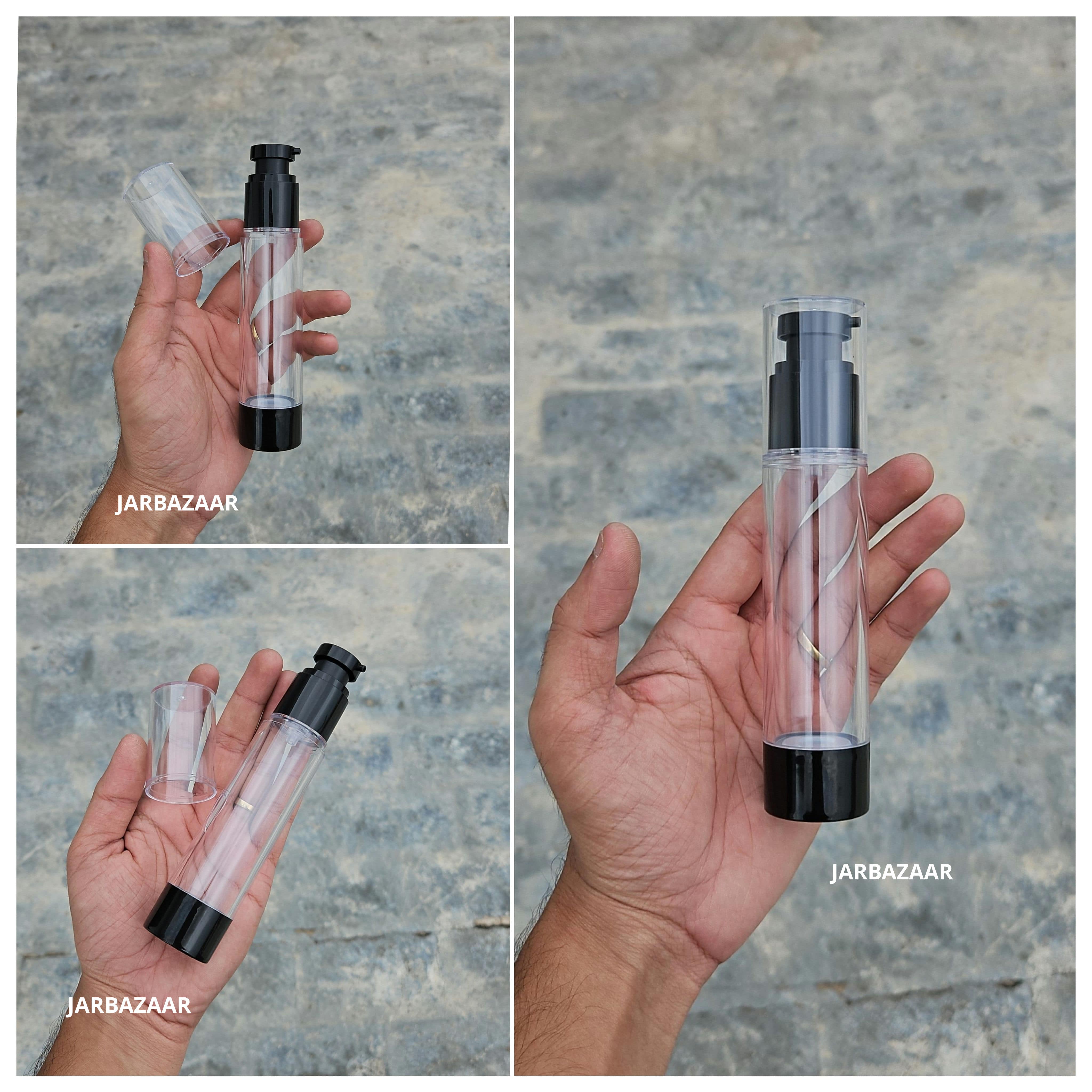 50 ML Black Airless Bottle