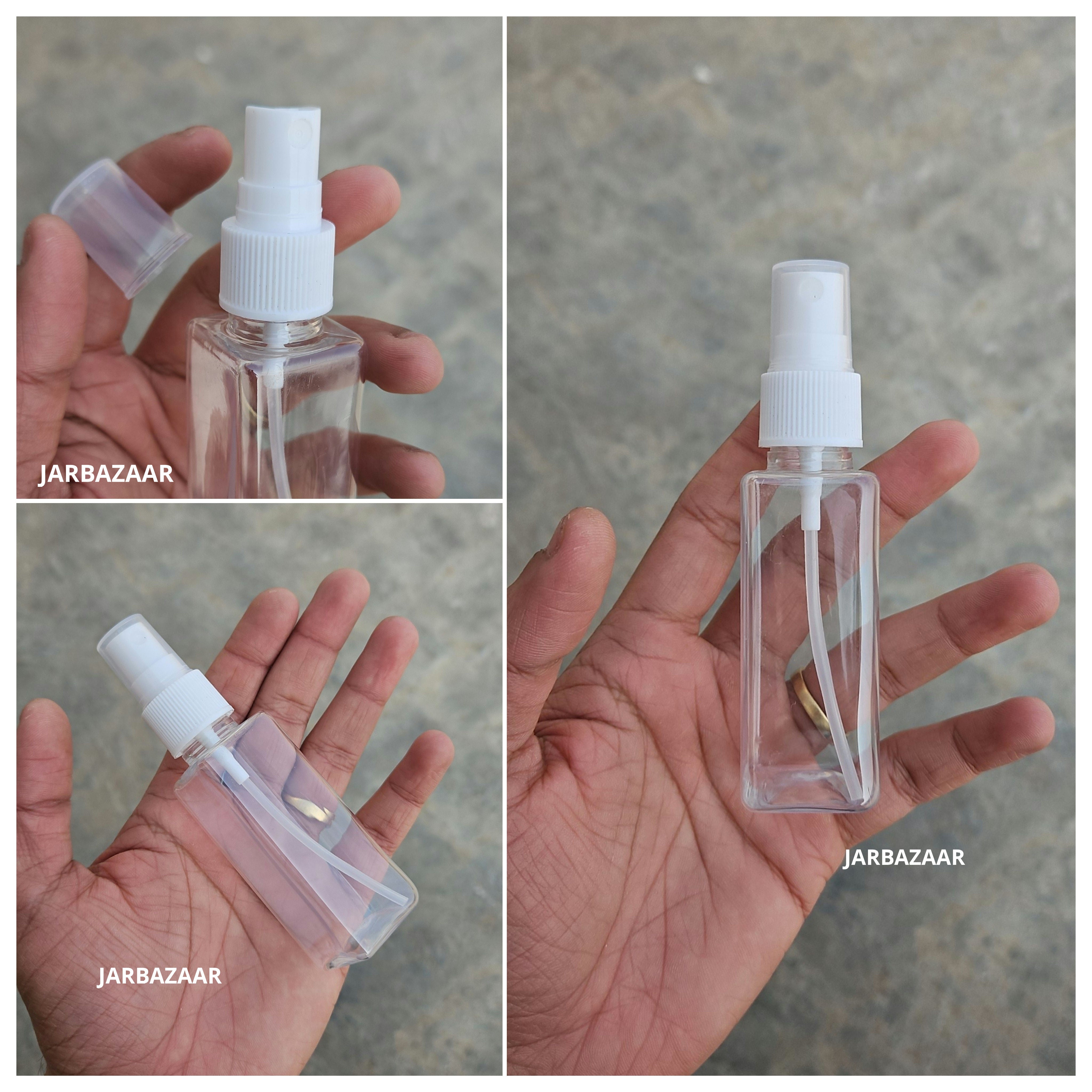 50 ML Square Transparent Pet Spray Bottle