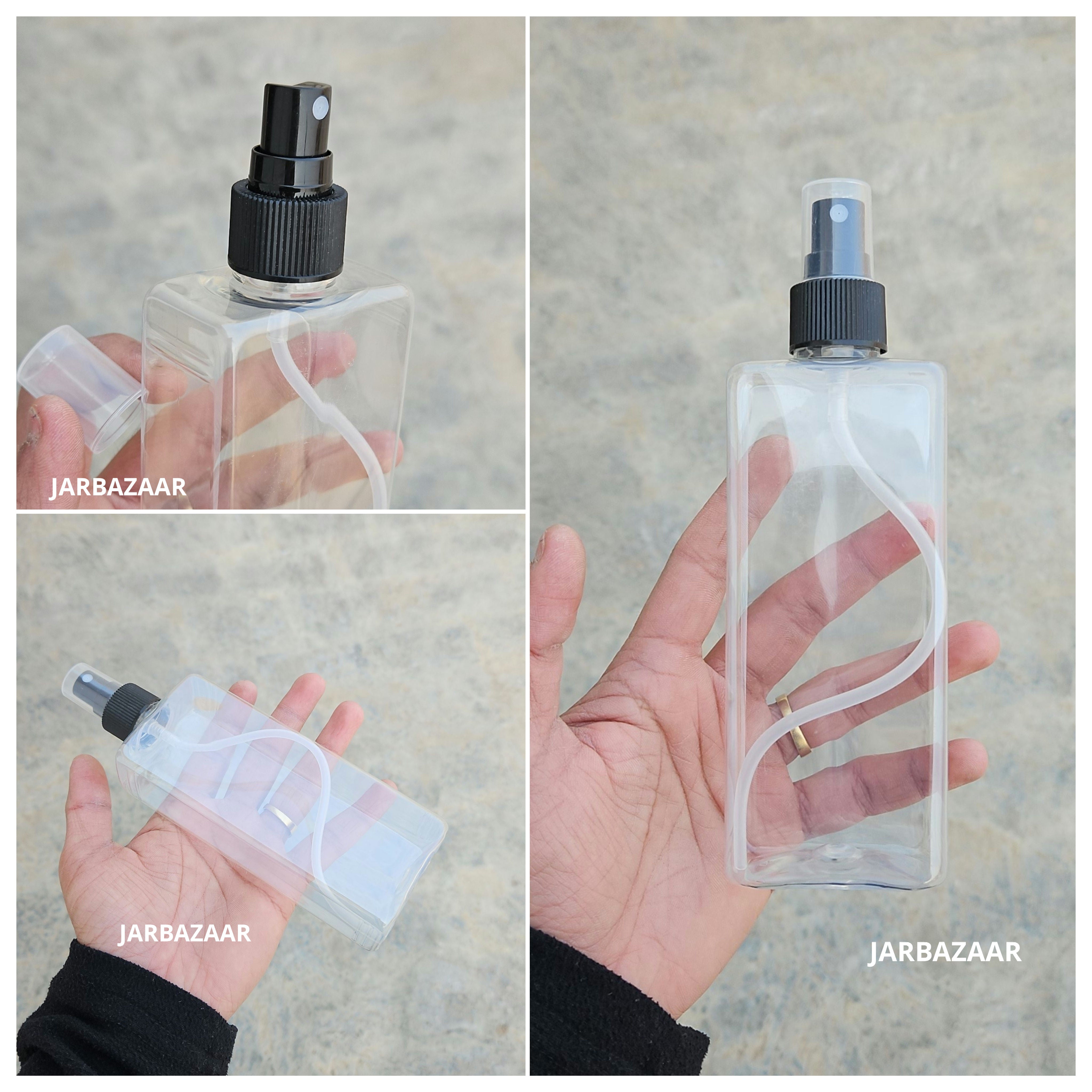 250 ML Rectangle Transparent Pet Spray Bottle