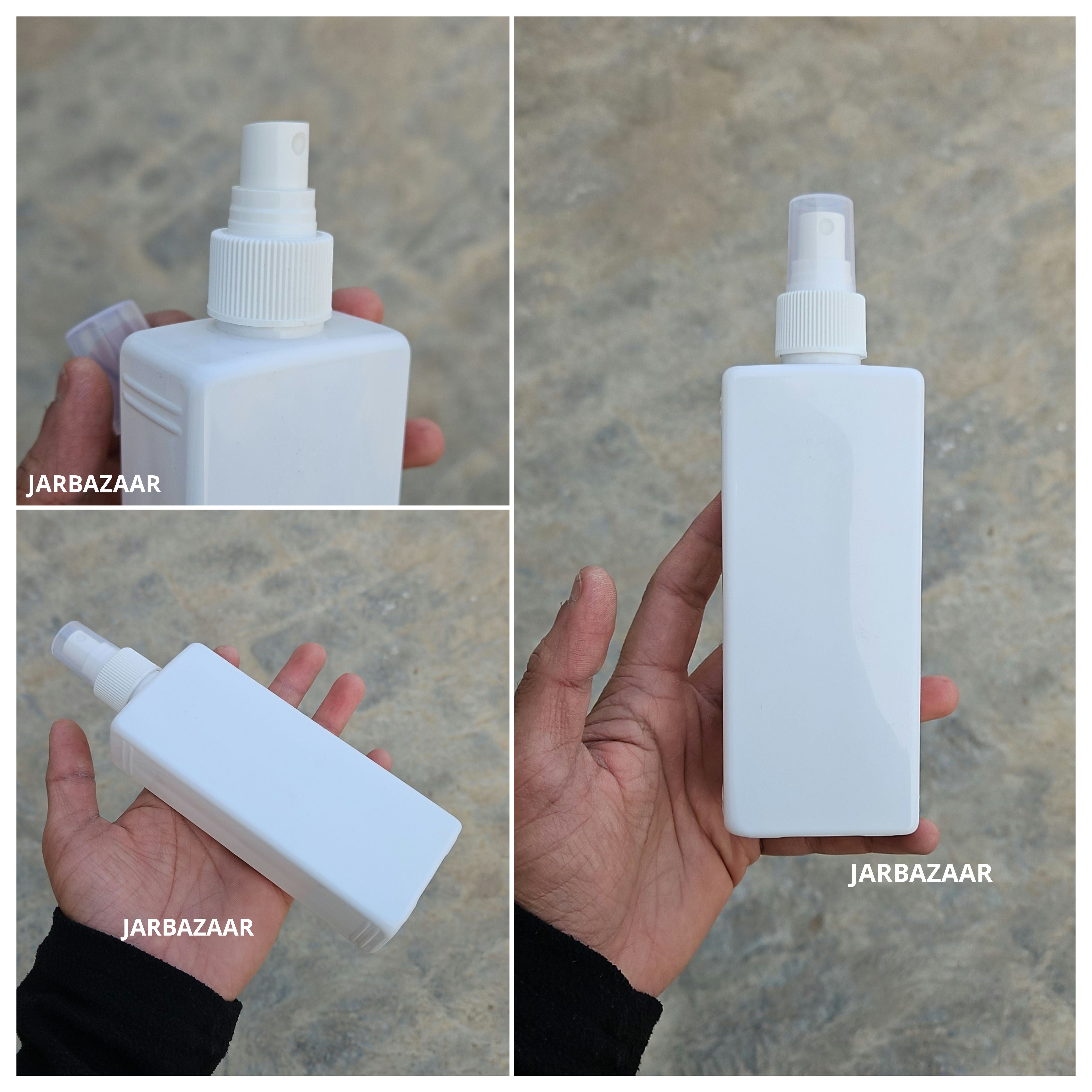 250 ML Rectangle White Pet Spray Bottle