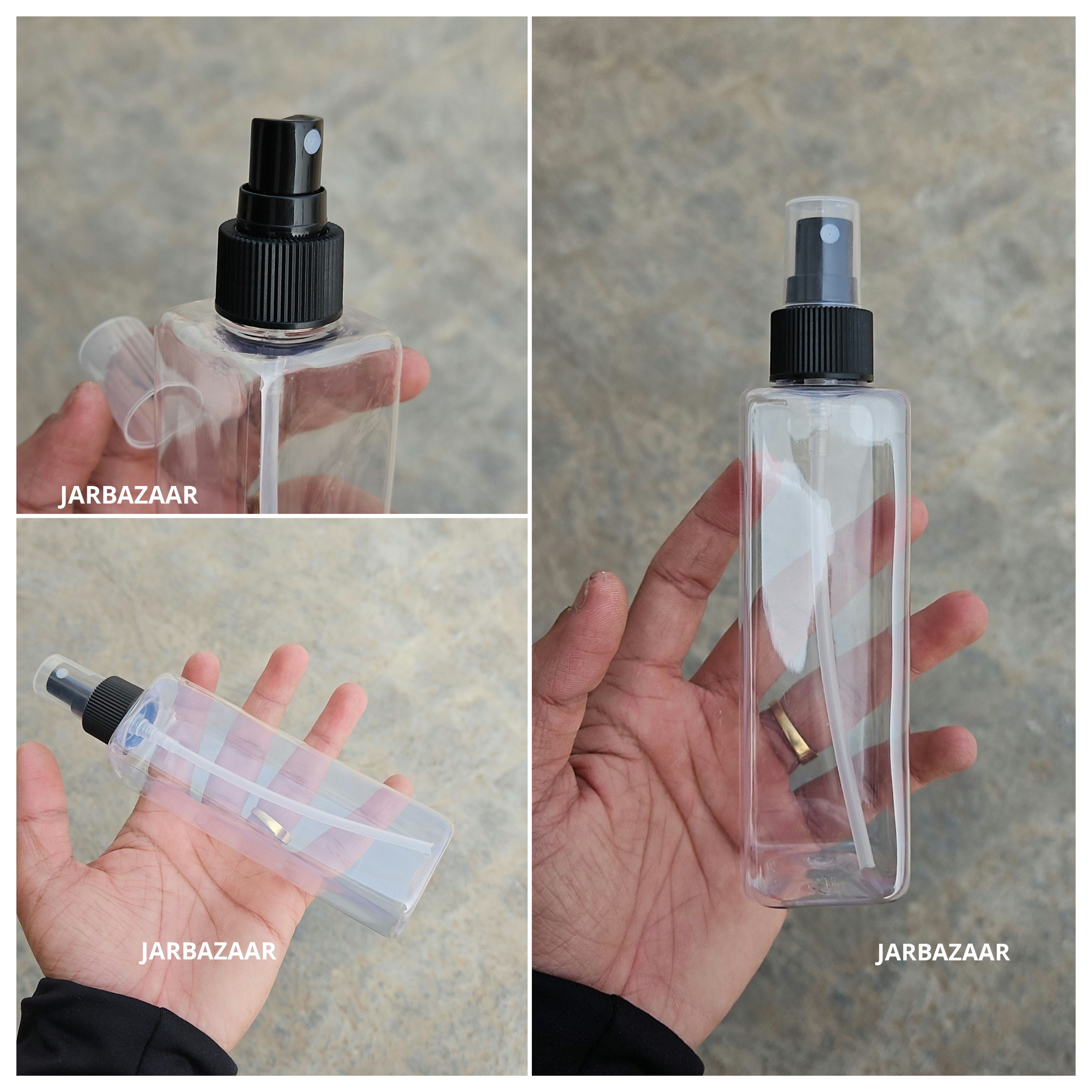 200 ML Square Transparent Pet Spray Bottle