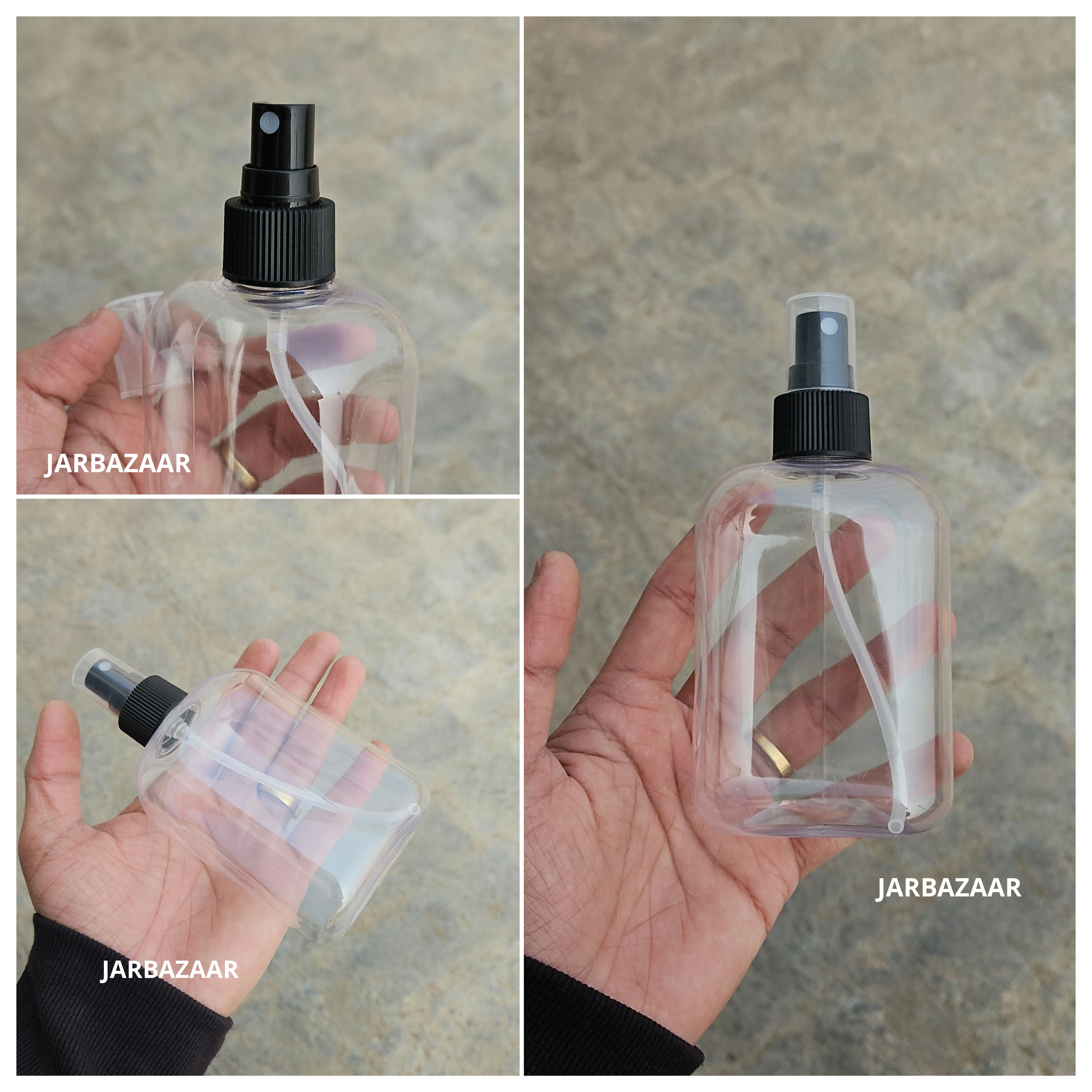 250 ML Square Transparent Pet Spray Bottle