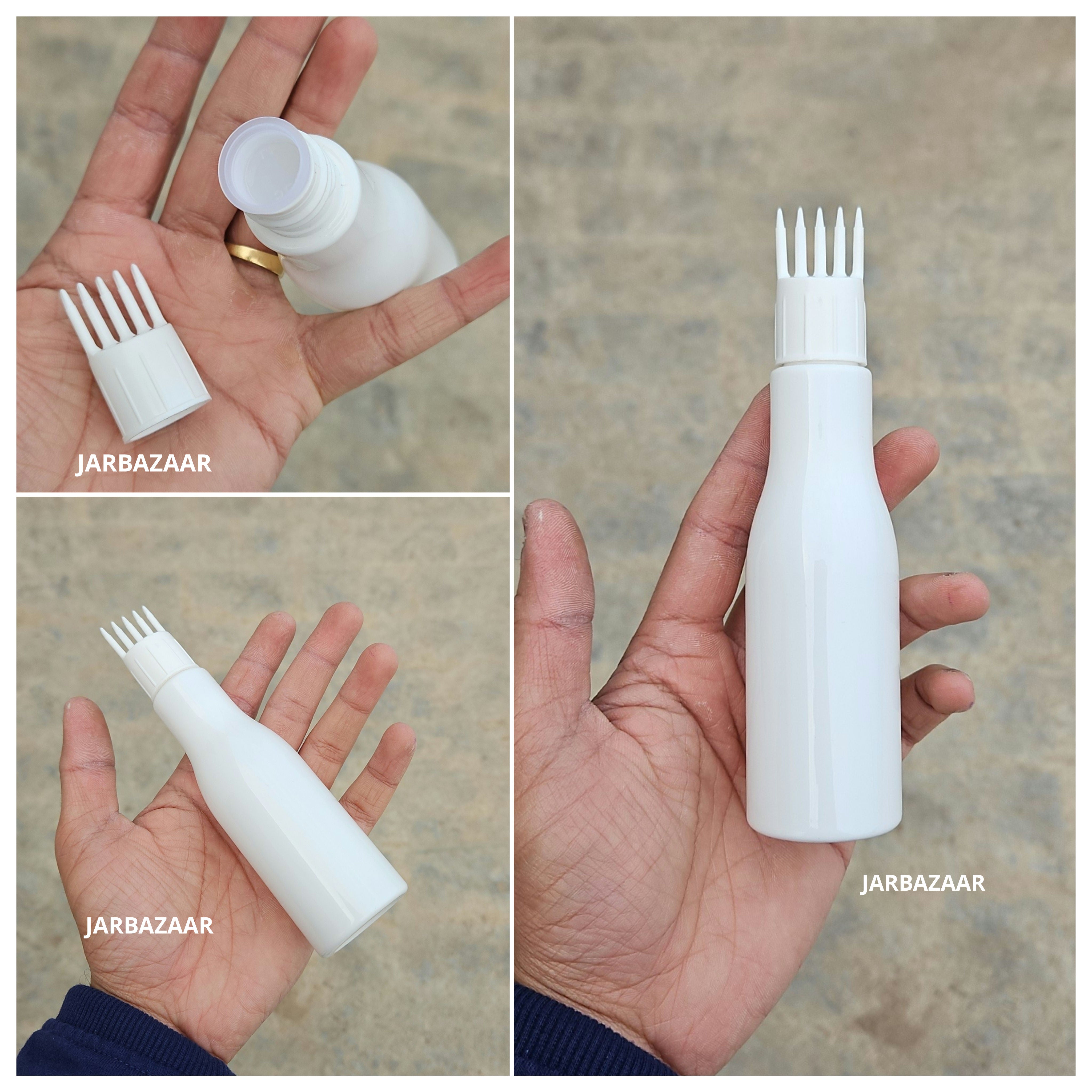 100 ML Asta White Pet Bottle (With Comb Cap)