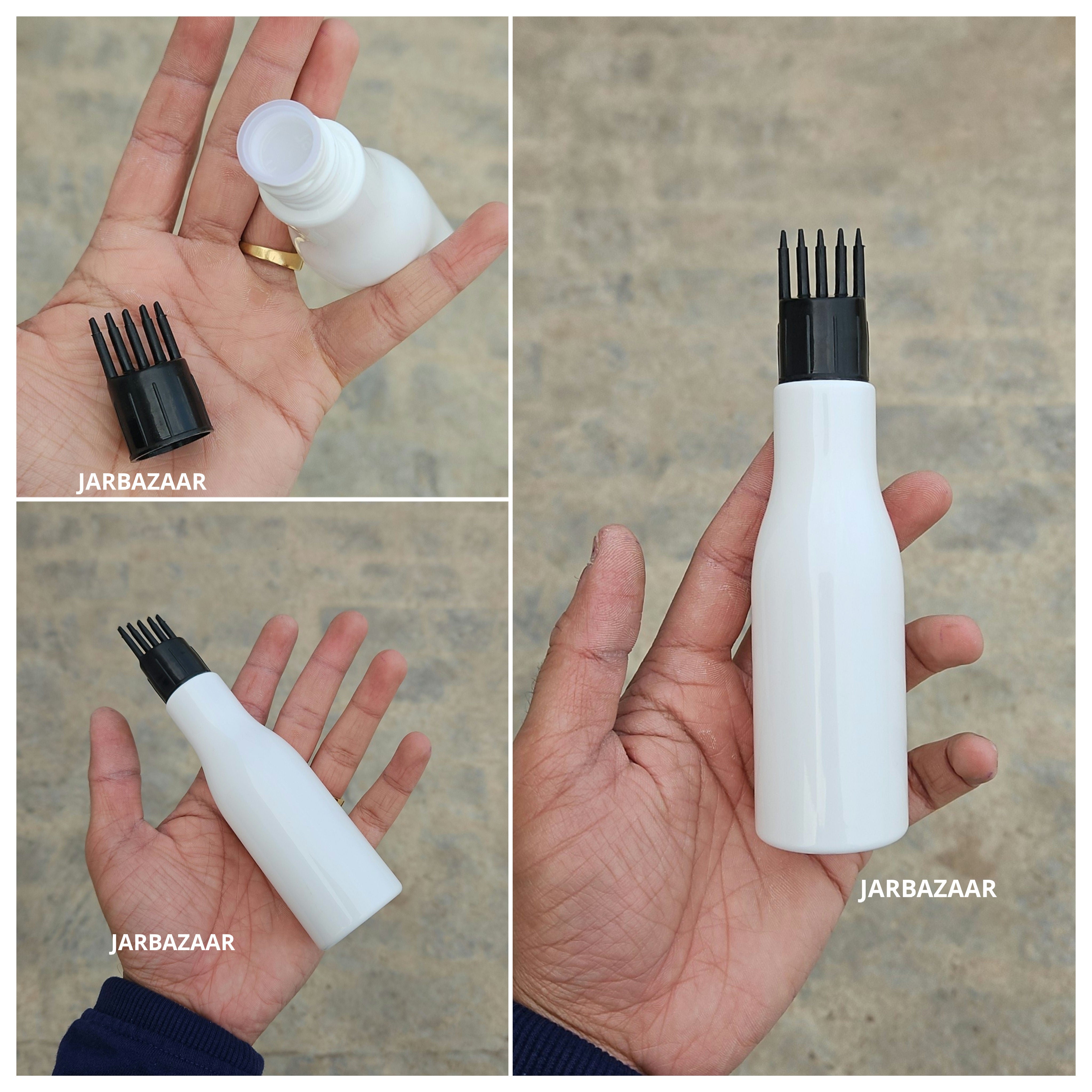 100 ML Asta White Pet Bottle (With Comb Cap)