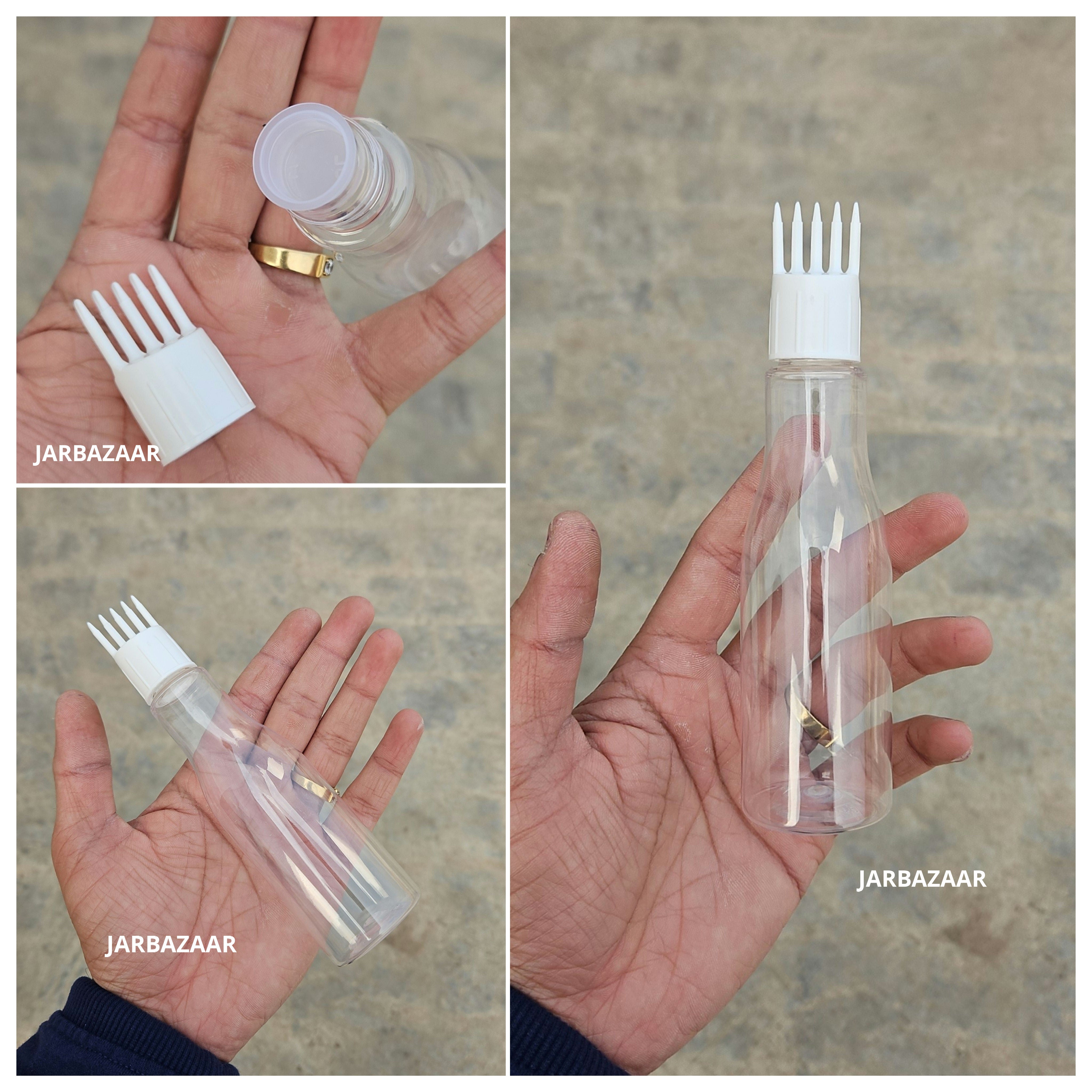100 ML Asta Transparent Pet Bottle (With Comb Cap)