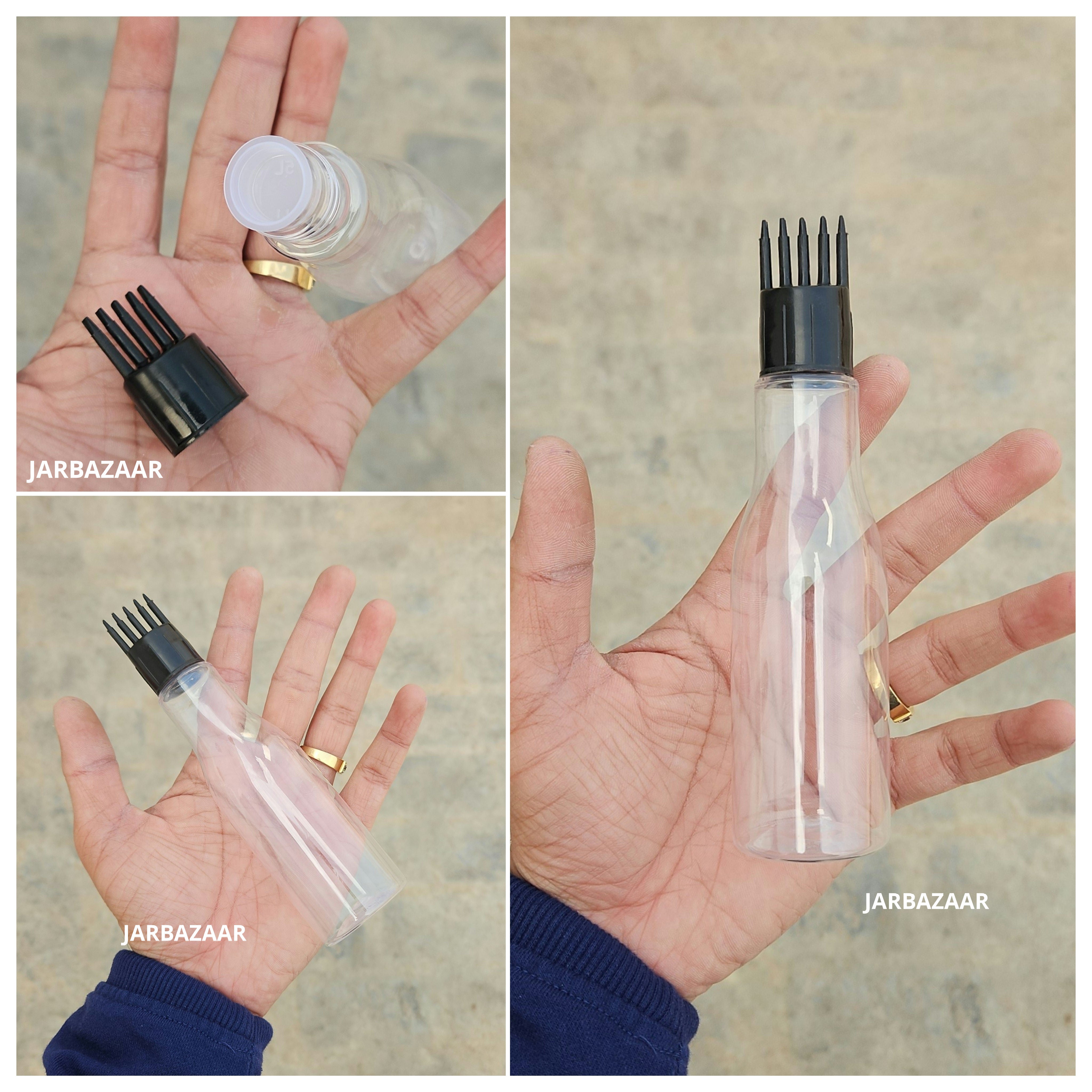 100 ML Asta Transparent Pet Bottle (With Comb Cap)