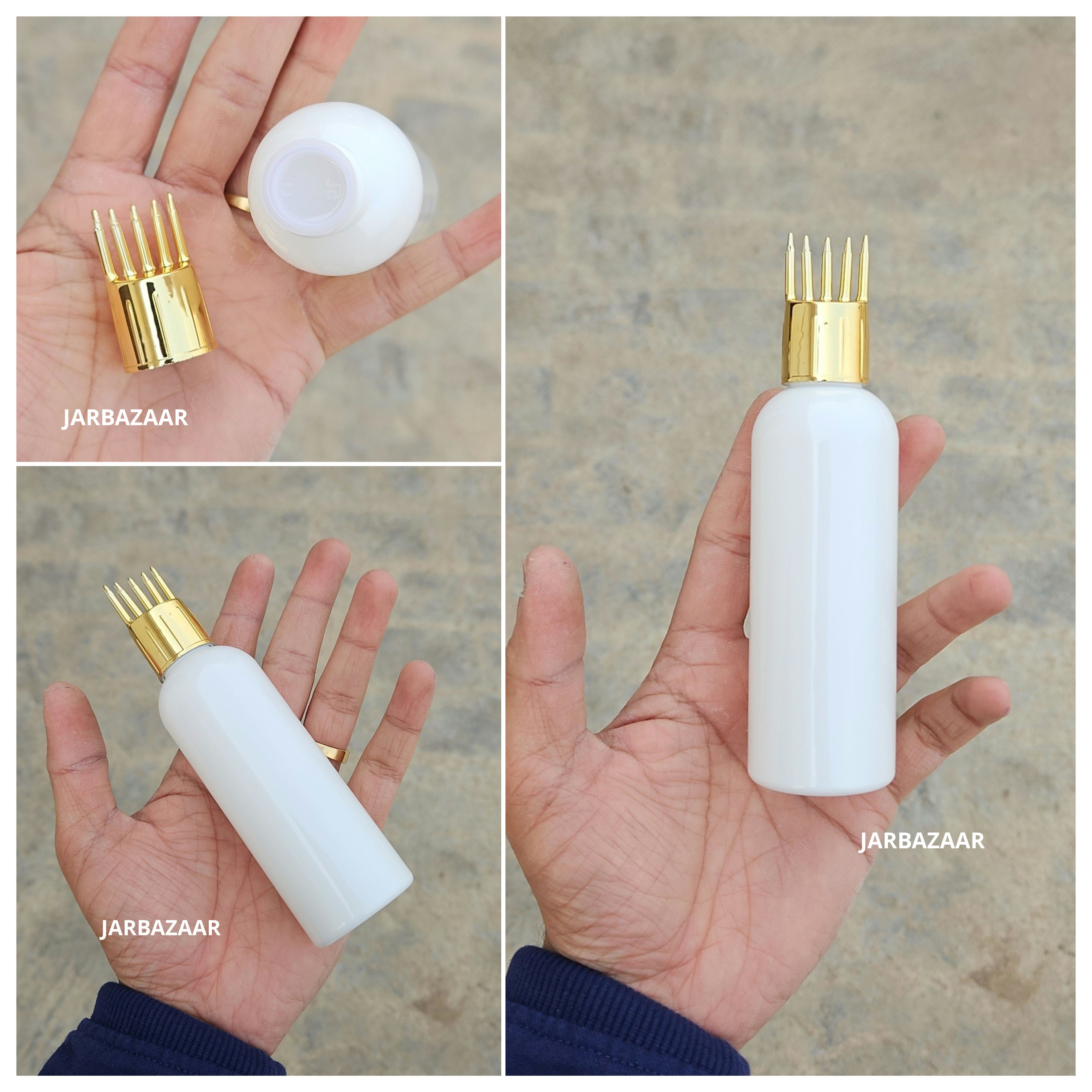 100 ML Avon White Pet Bottle (With Golden Comb Cap)