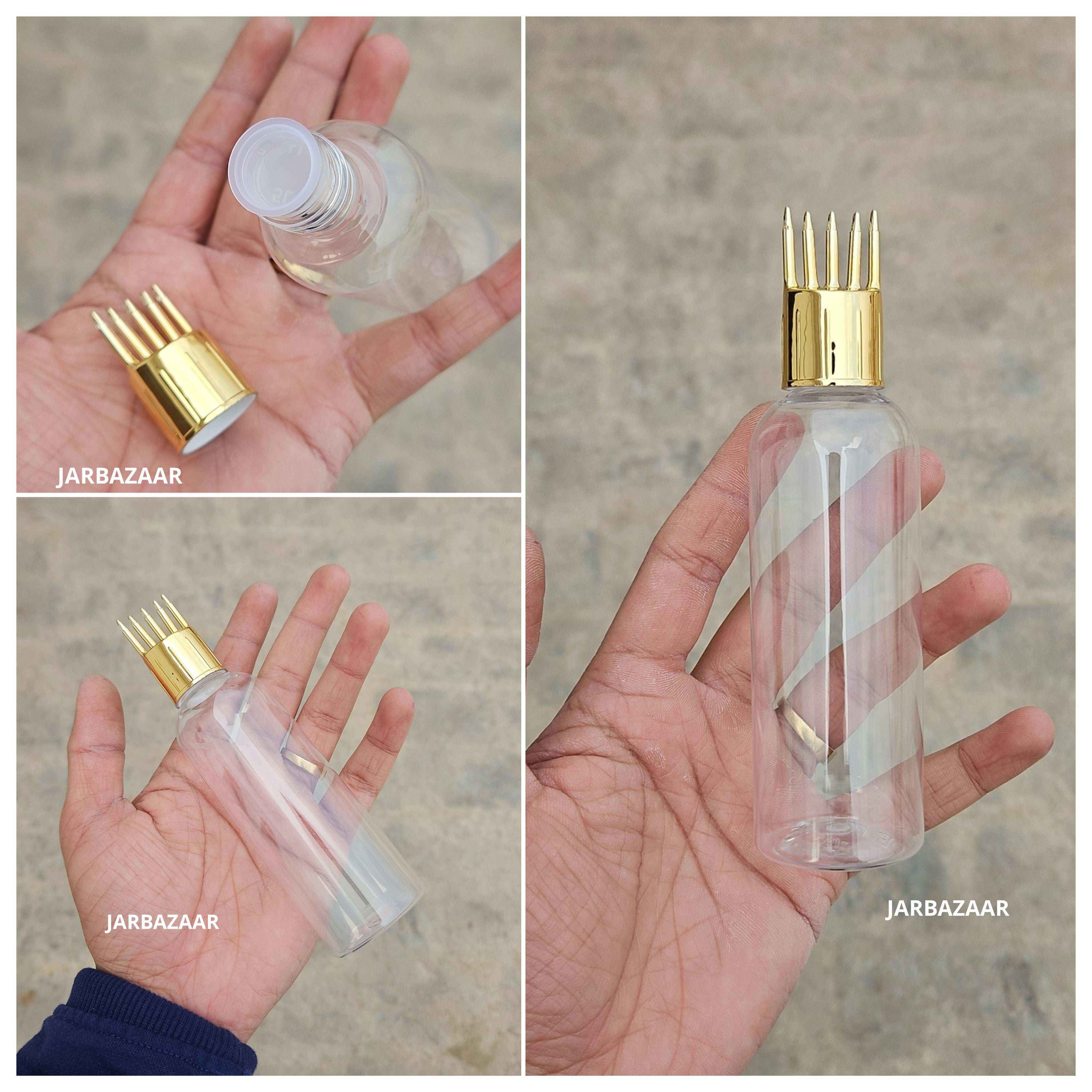 100 ML Avon Transparent Pet Bottle (With Golden Comb Cap)