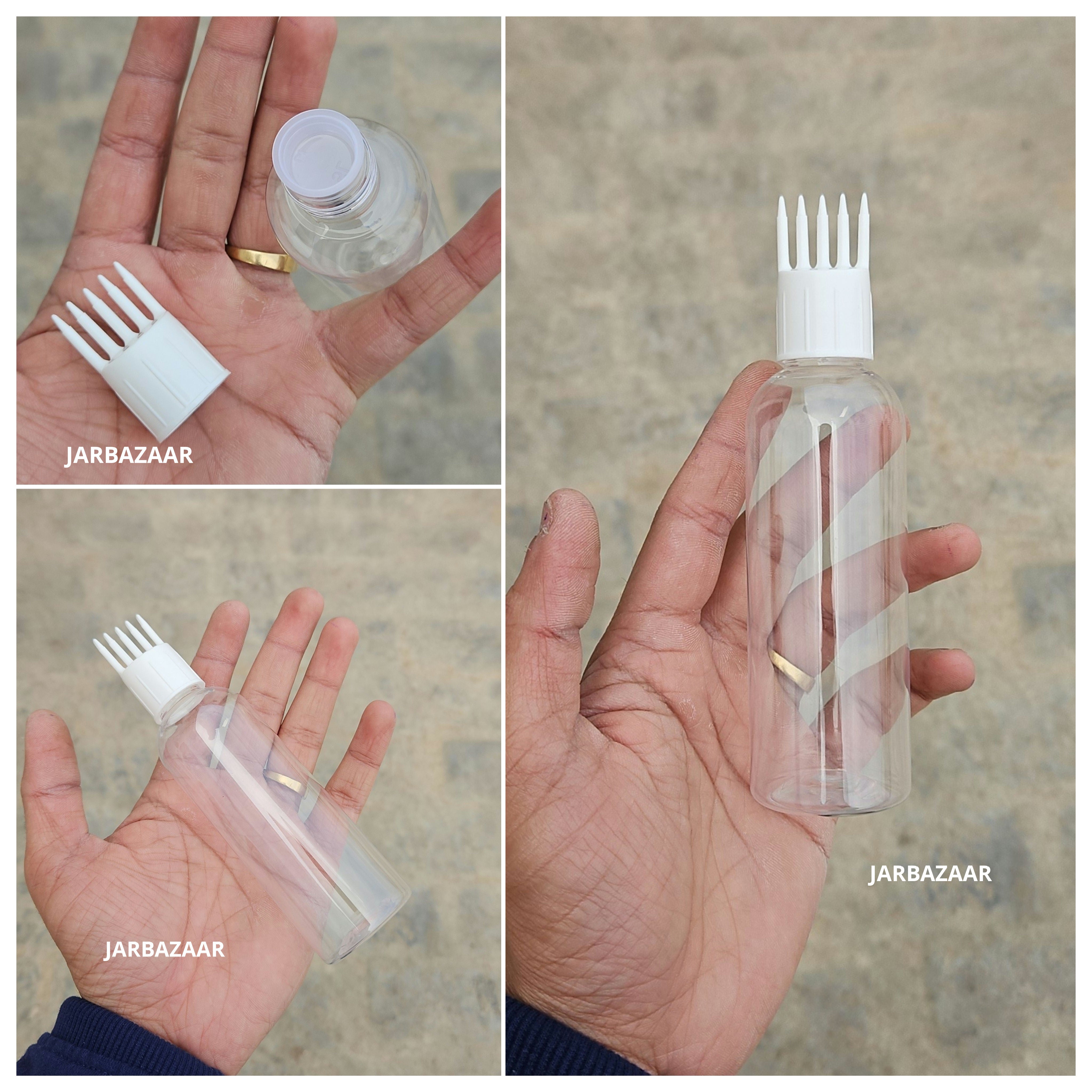 100 ML Avon Transparent Pet Bottle (With Comb Cap)