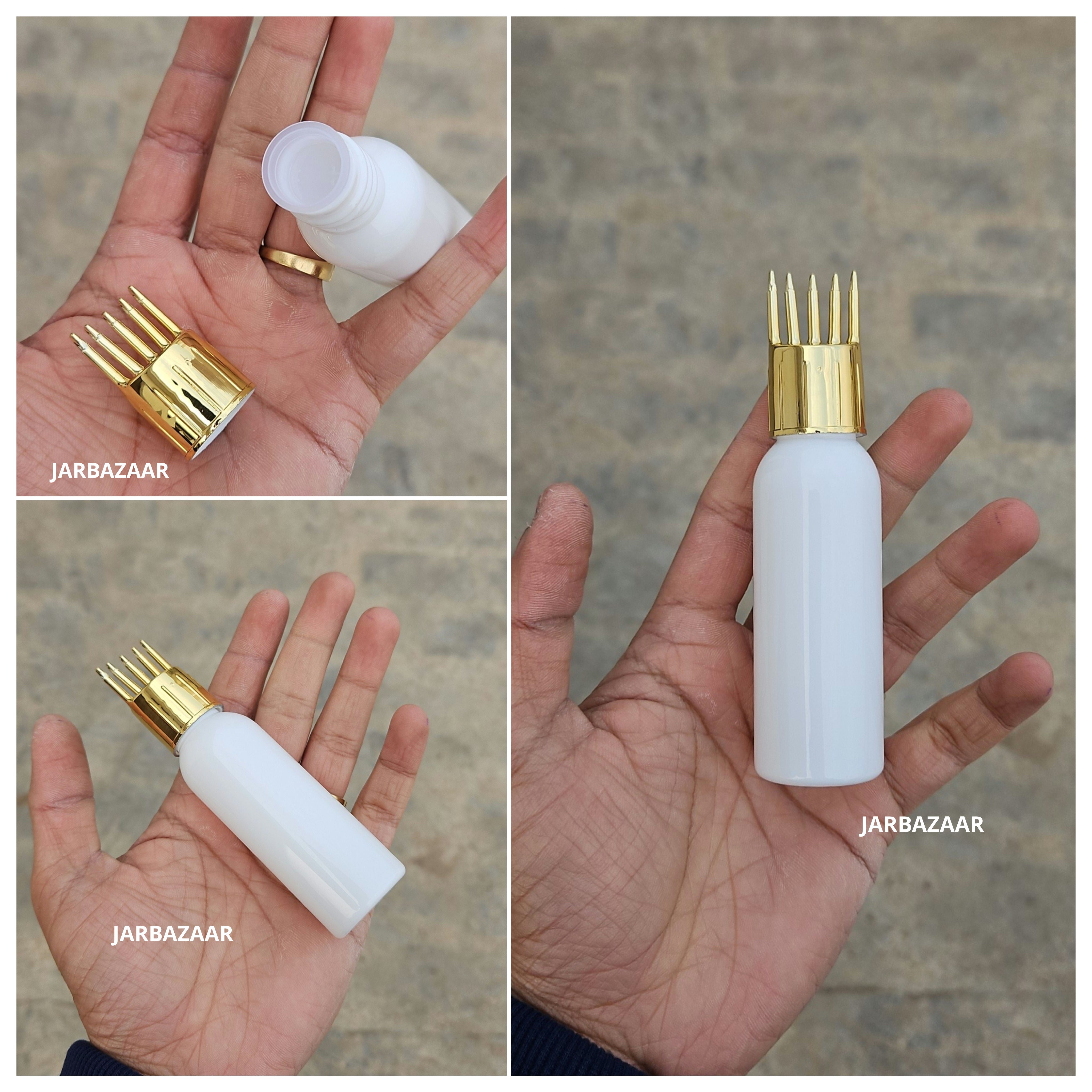 50 ML Avon White Pet Bottle (With Golden Comb Cap)