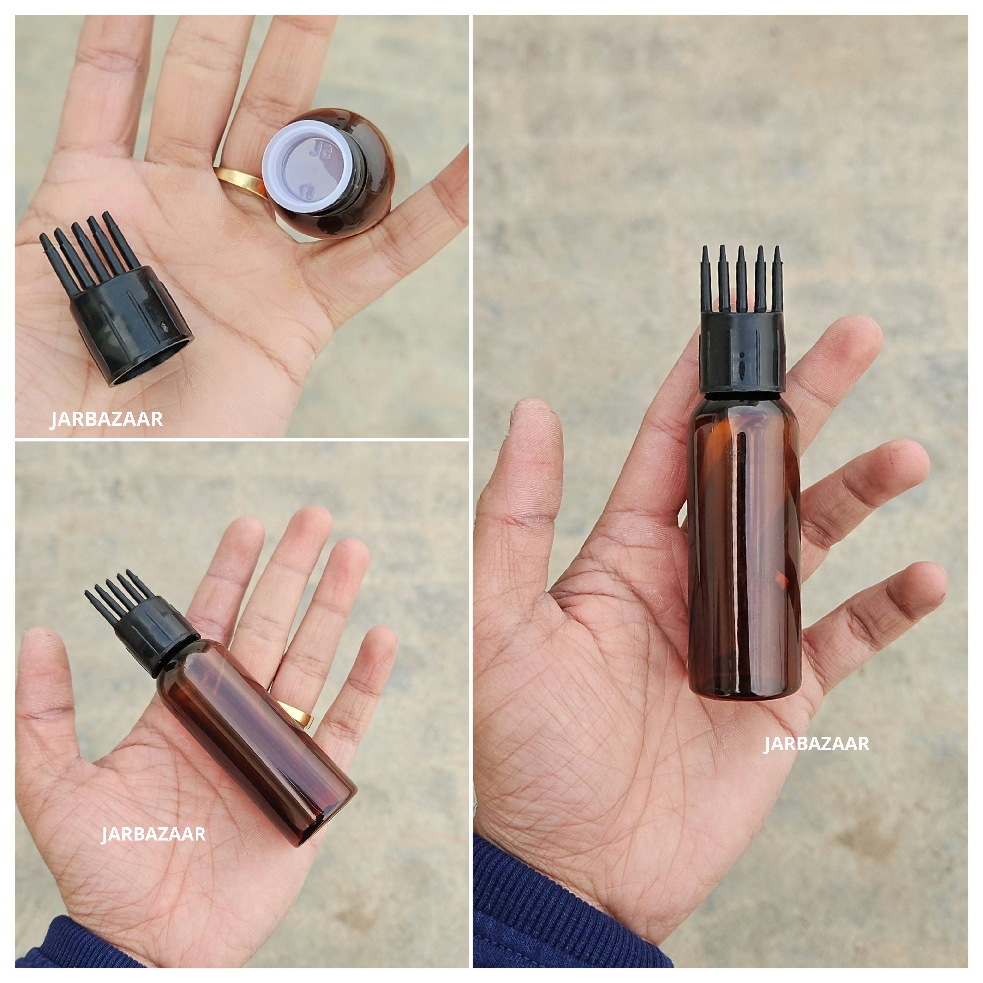 50 ML Avon Amber Pet Bottle (With Comb Cap)