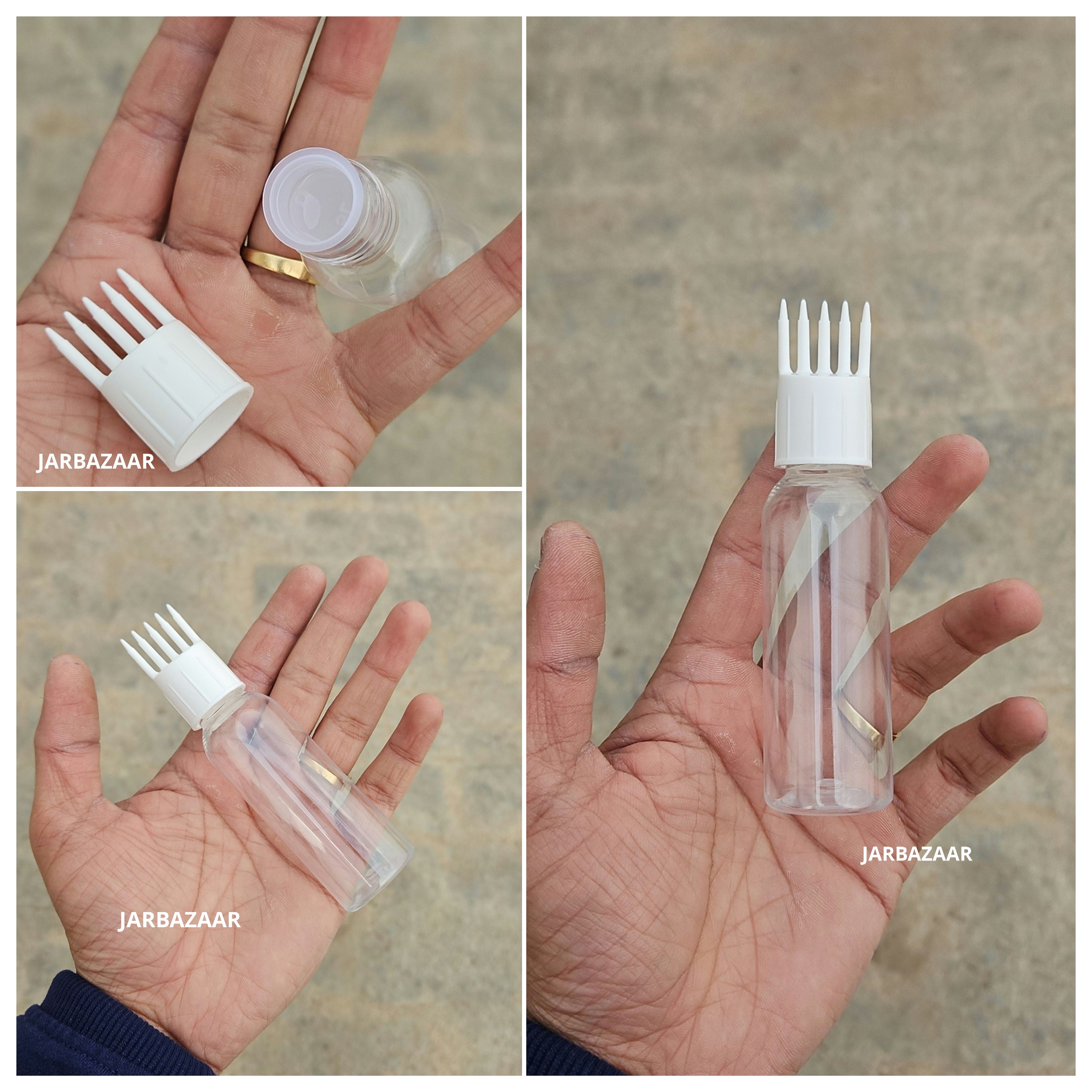 50 ML Avon Transparent Pet Bottle (With Comb Cap)