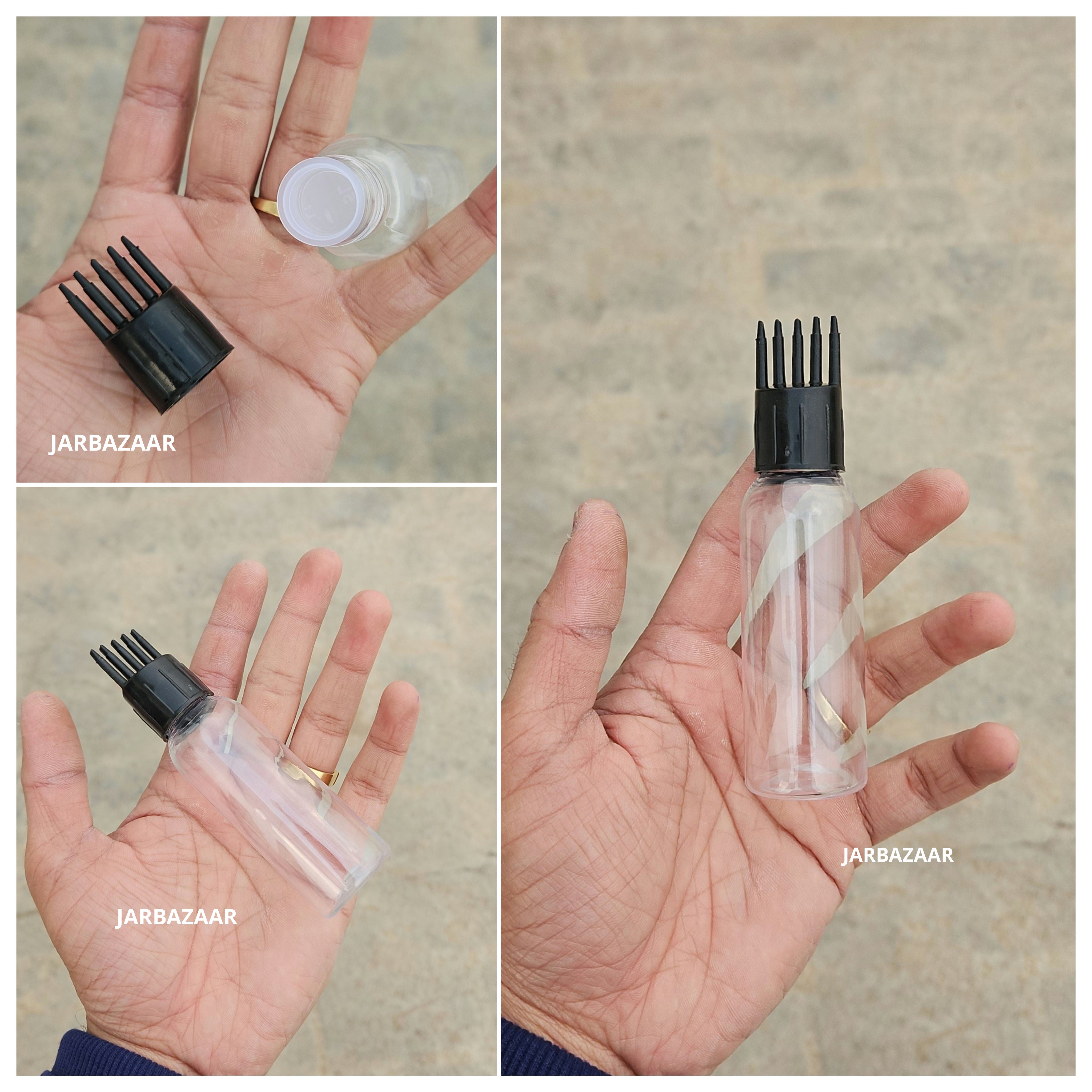 50 ML Avon Transparent Pet Bottle (With Comb Cap)