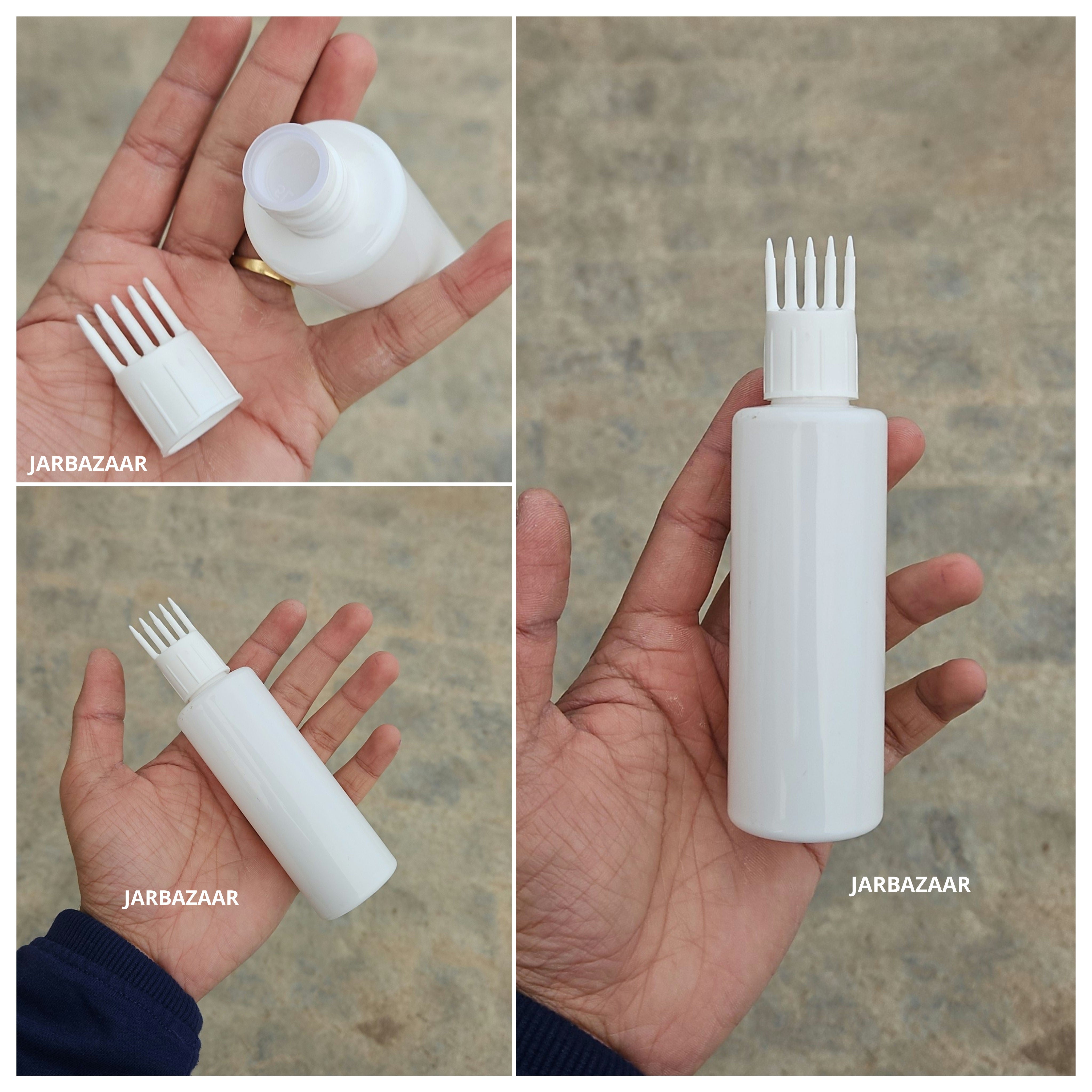 100 ML GLI White Pet Bottle (With Comb Cap)