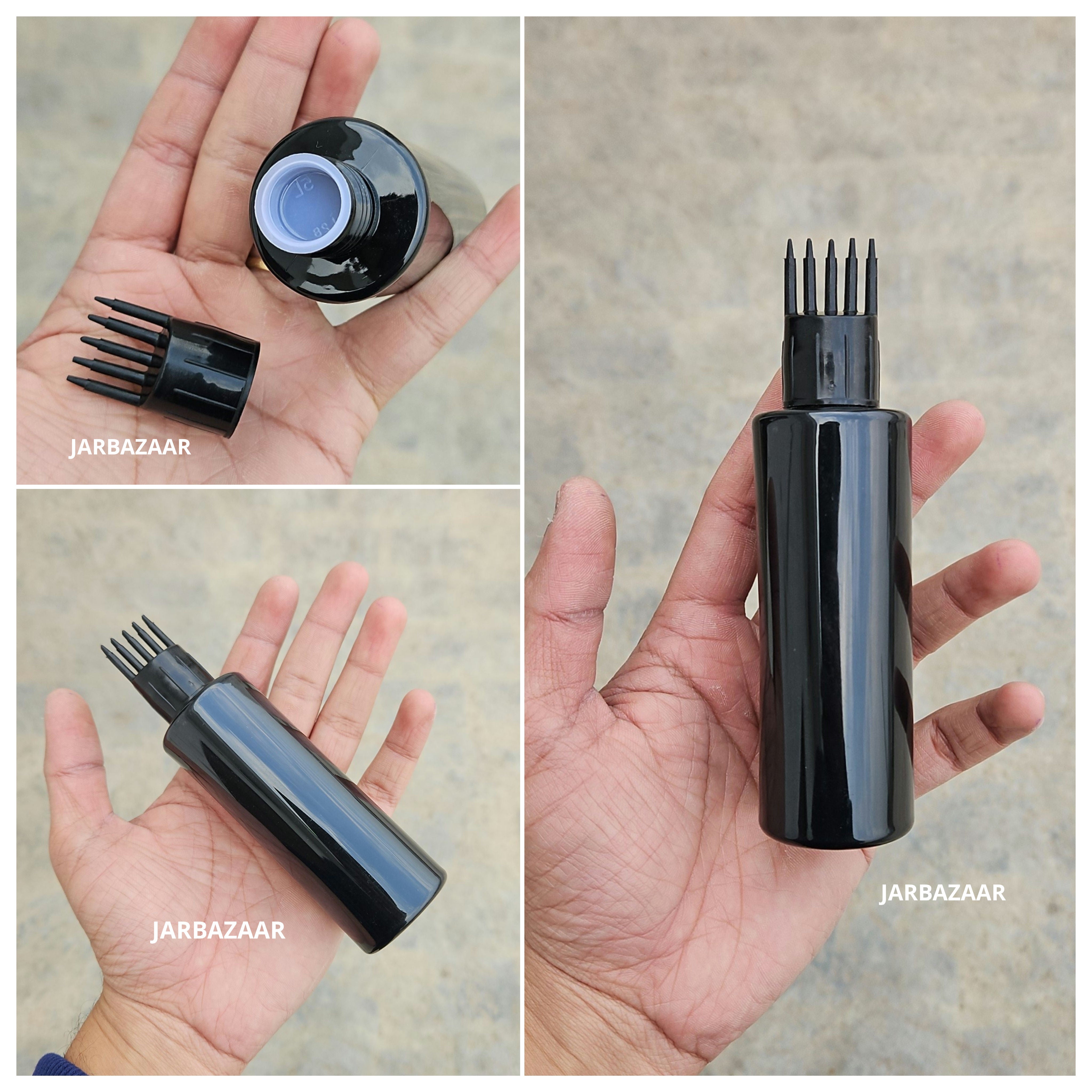 100 ML GLI Black Pet Bottle (With Comb Cap)