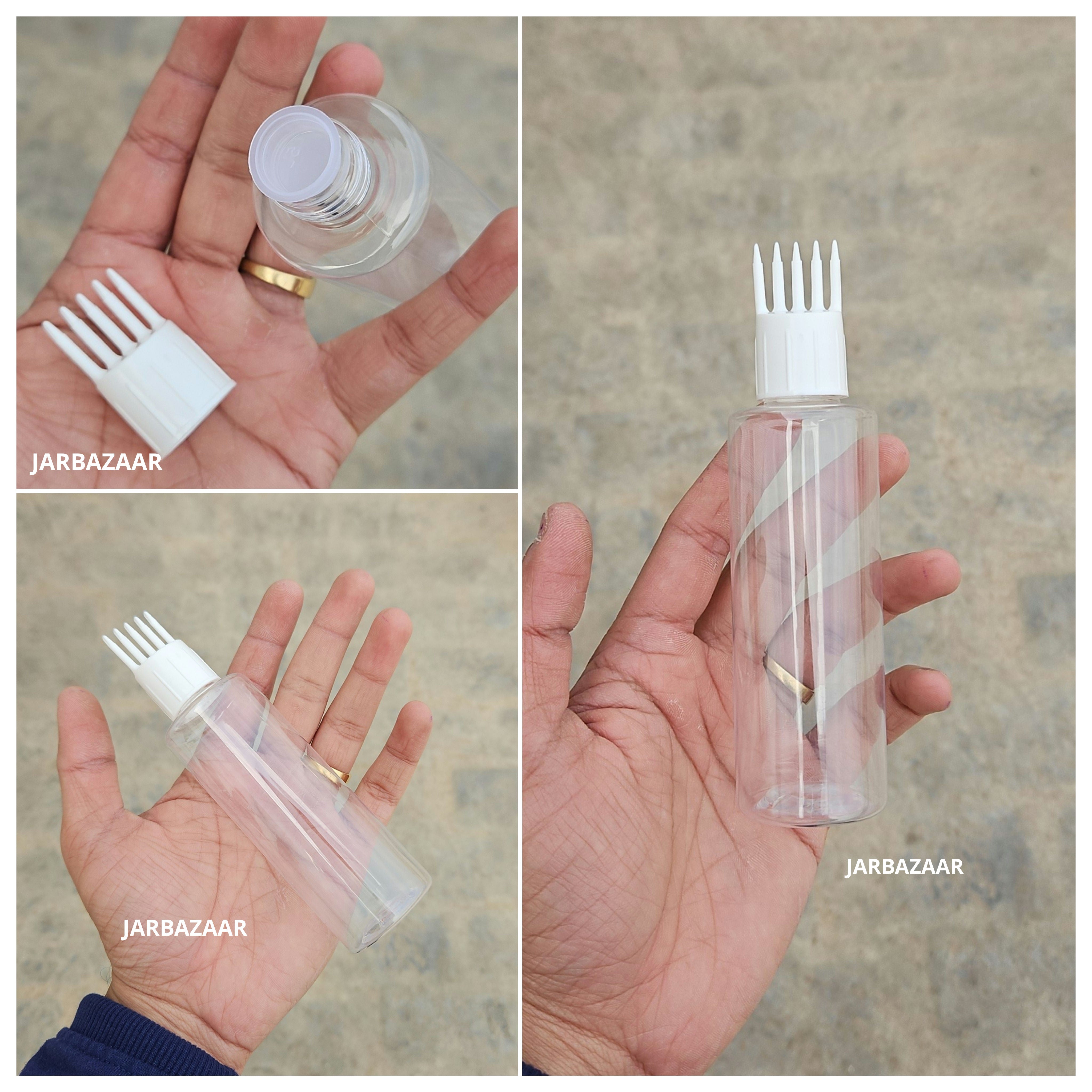100 ML GLI Transparent Pet Bottle (With Comb Cap)