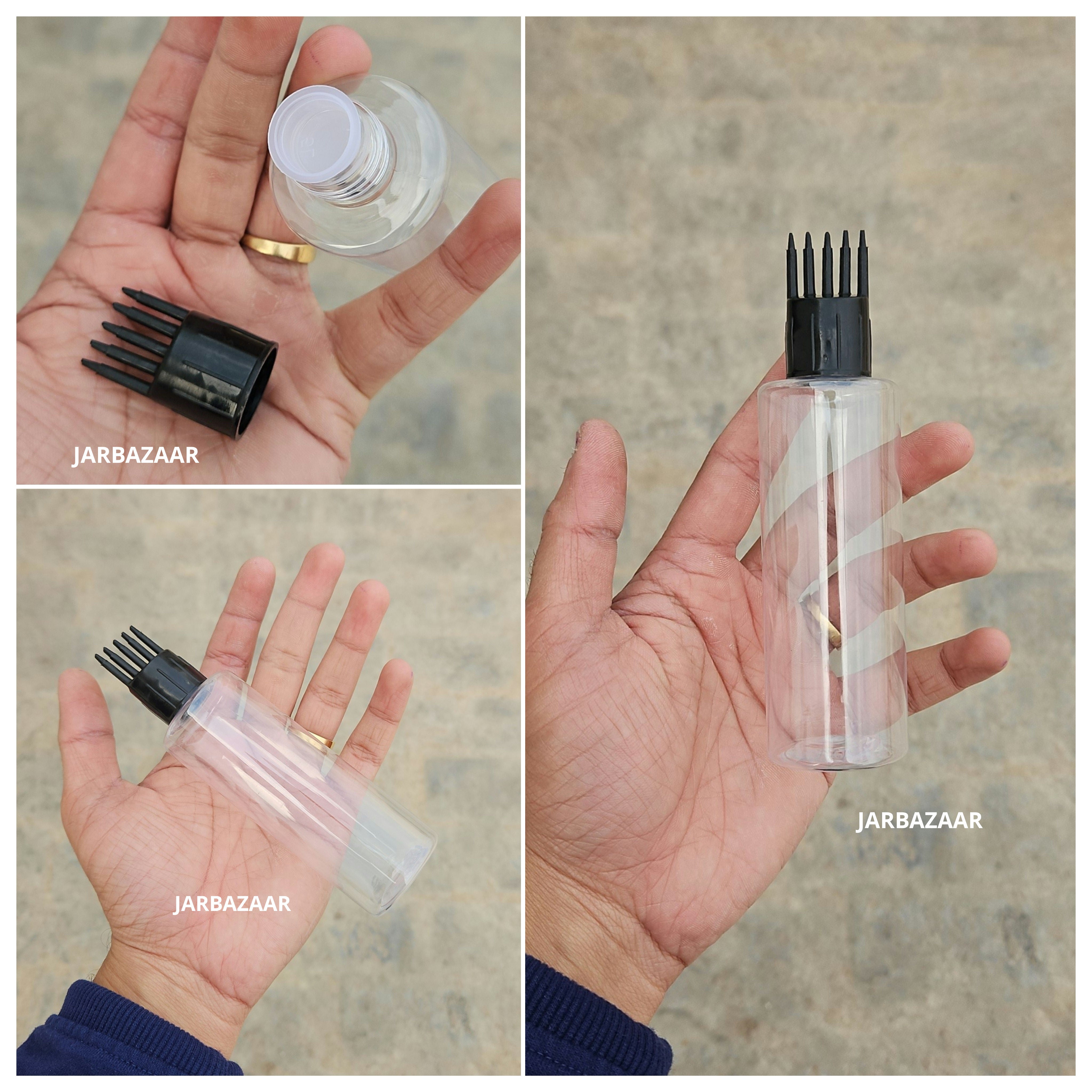 100 ML GLI Transparent Pet Bottle (With Comb Cap)