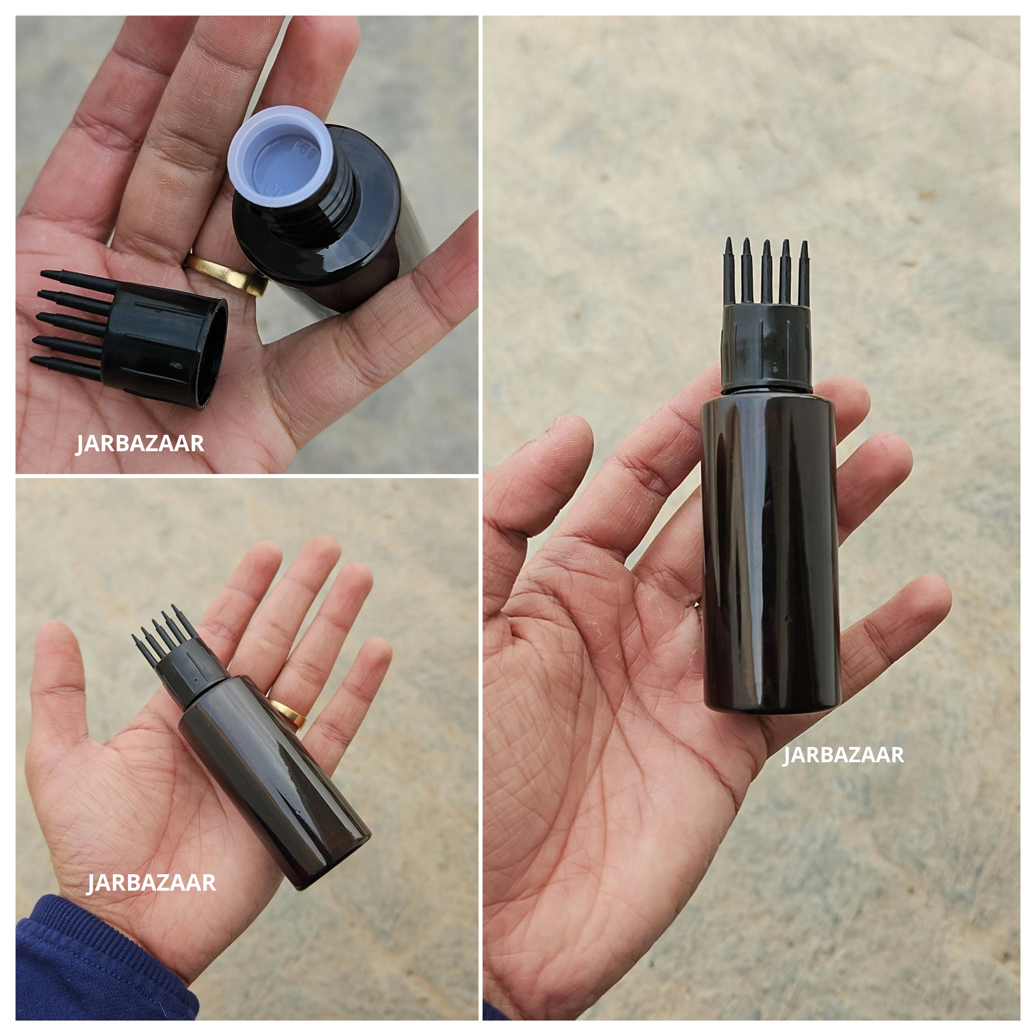 50 ML GLI Amber Pet Bottle (With Comb Cap)