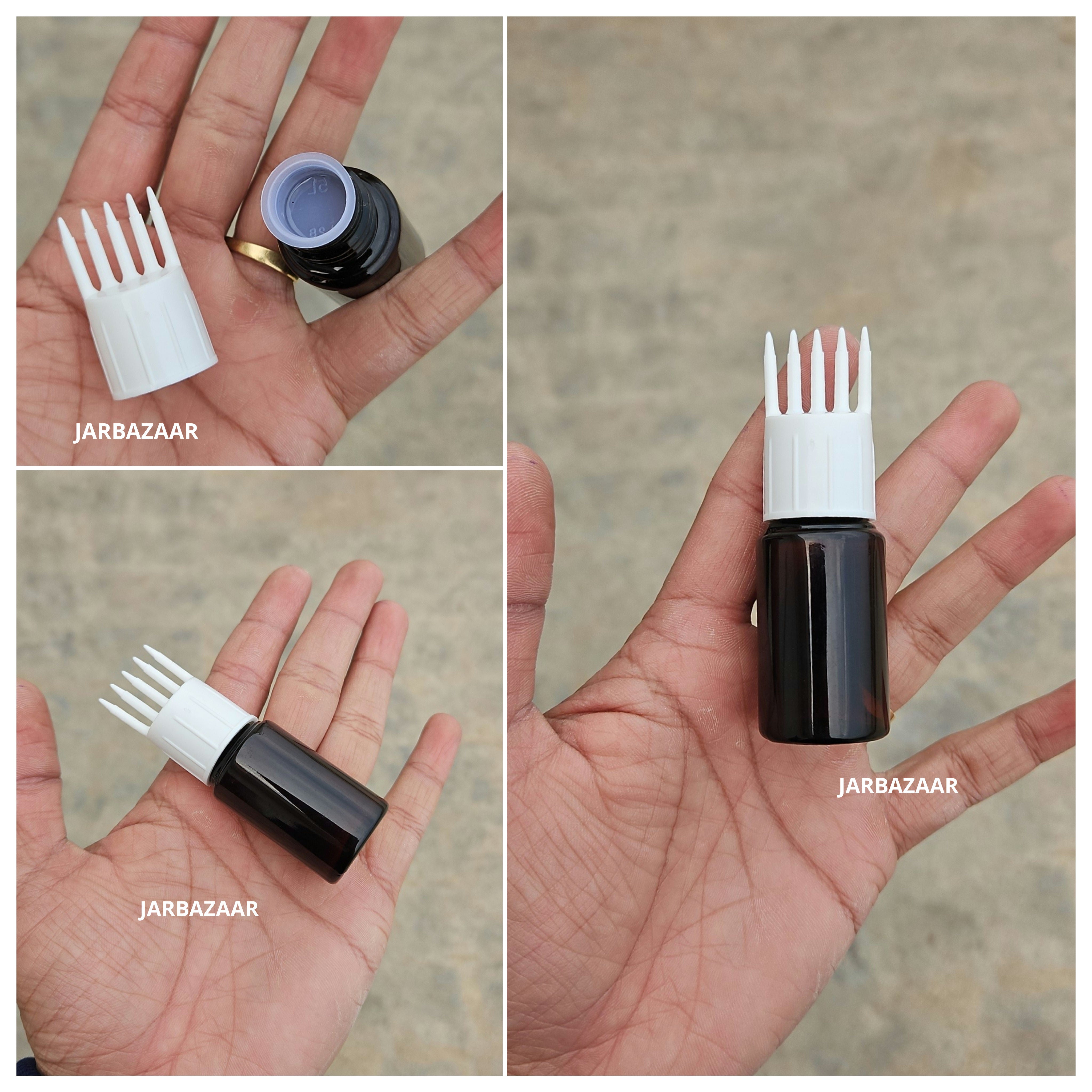 20 ML Amber Pet Bottle (With Comb Cap)