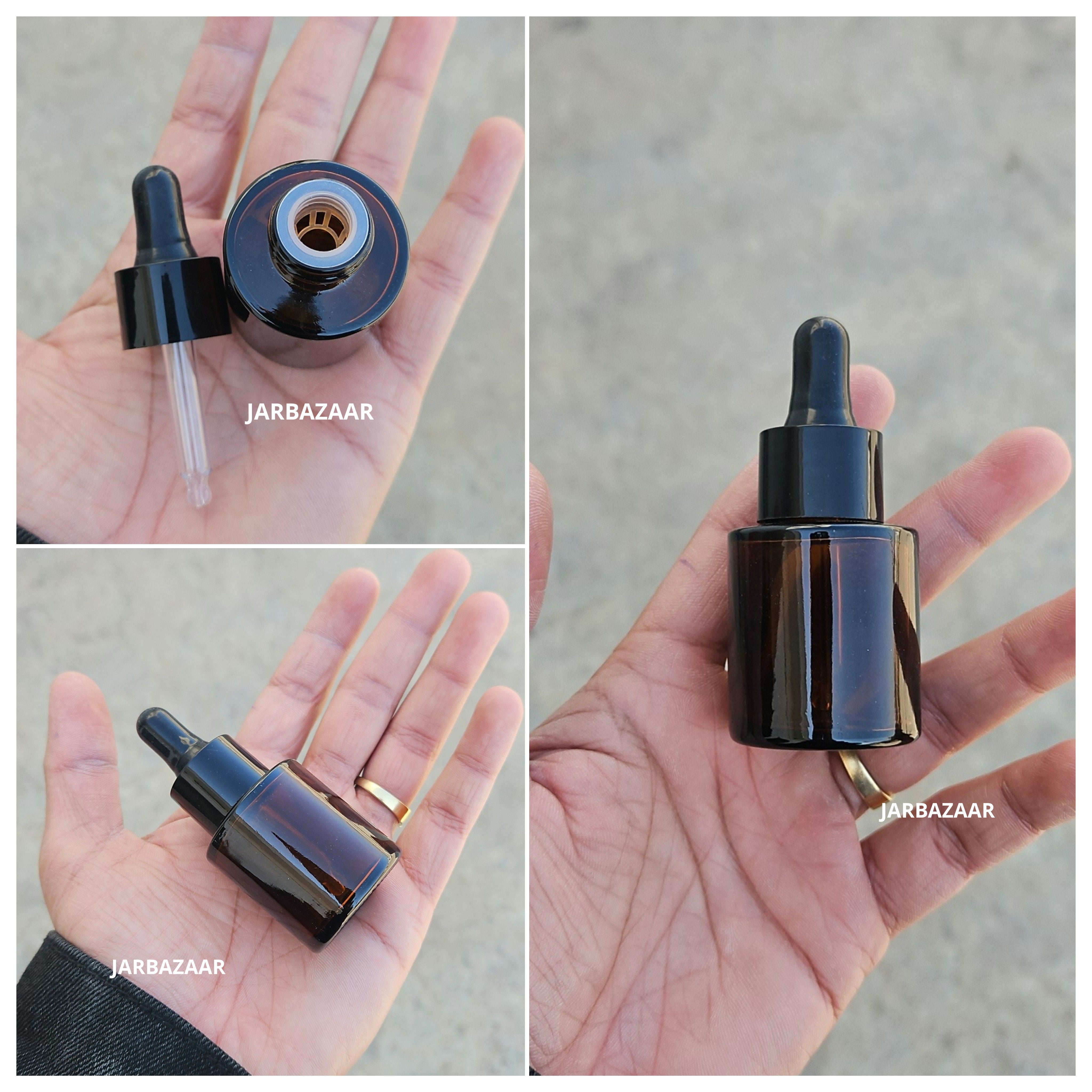 20 ML Amber - Flat Shoulder Dropper Bottle