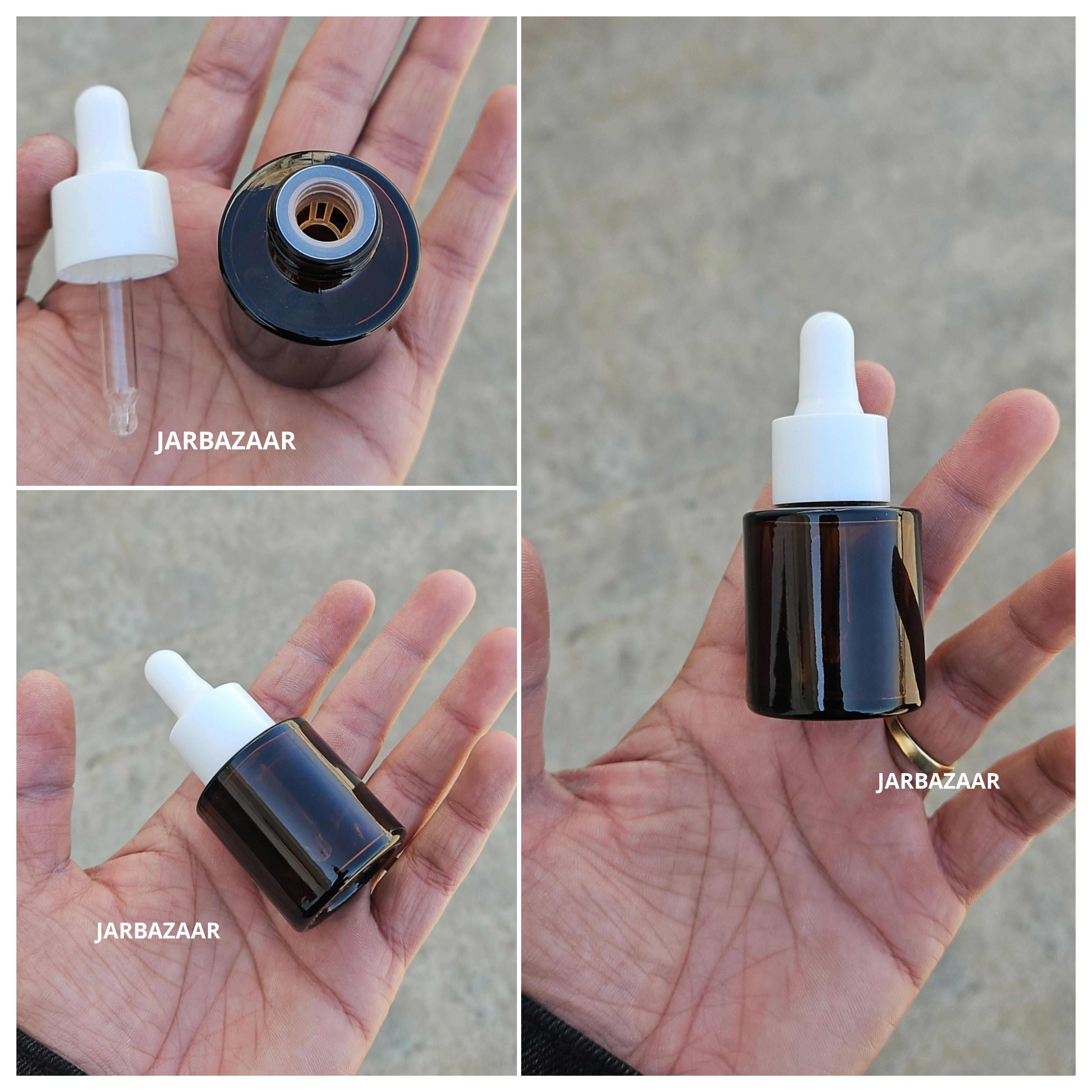 20 ML Amber - Flat Shoulder Dropper Bottle