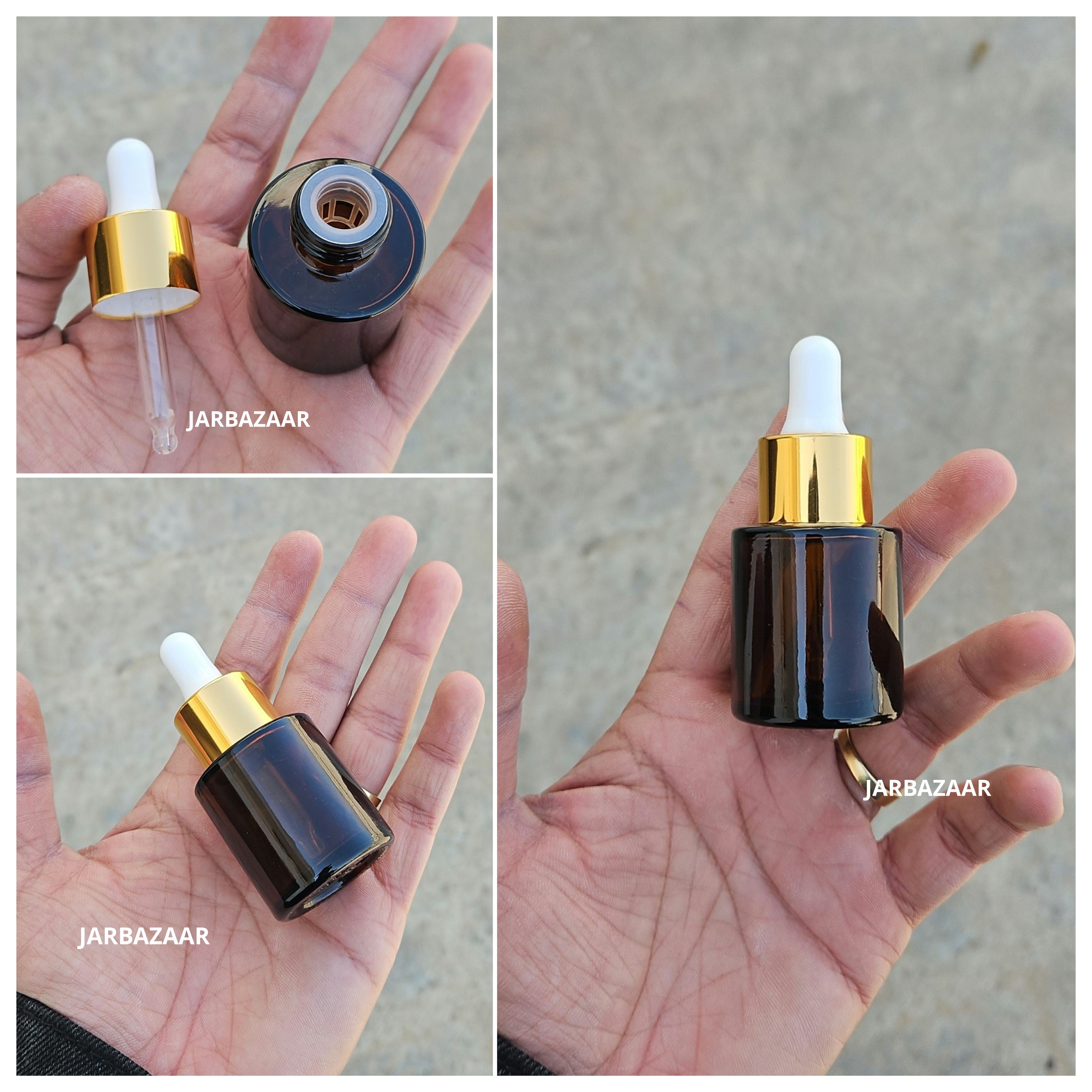20 ML Amber - Flat Shoulder Dropper Bottle