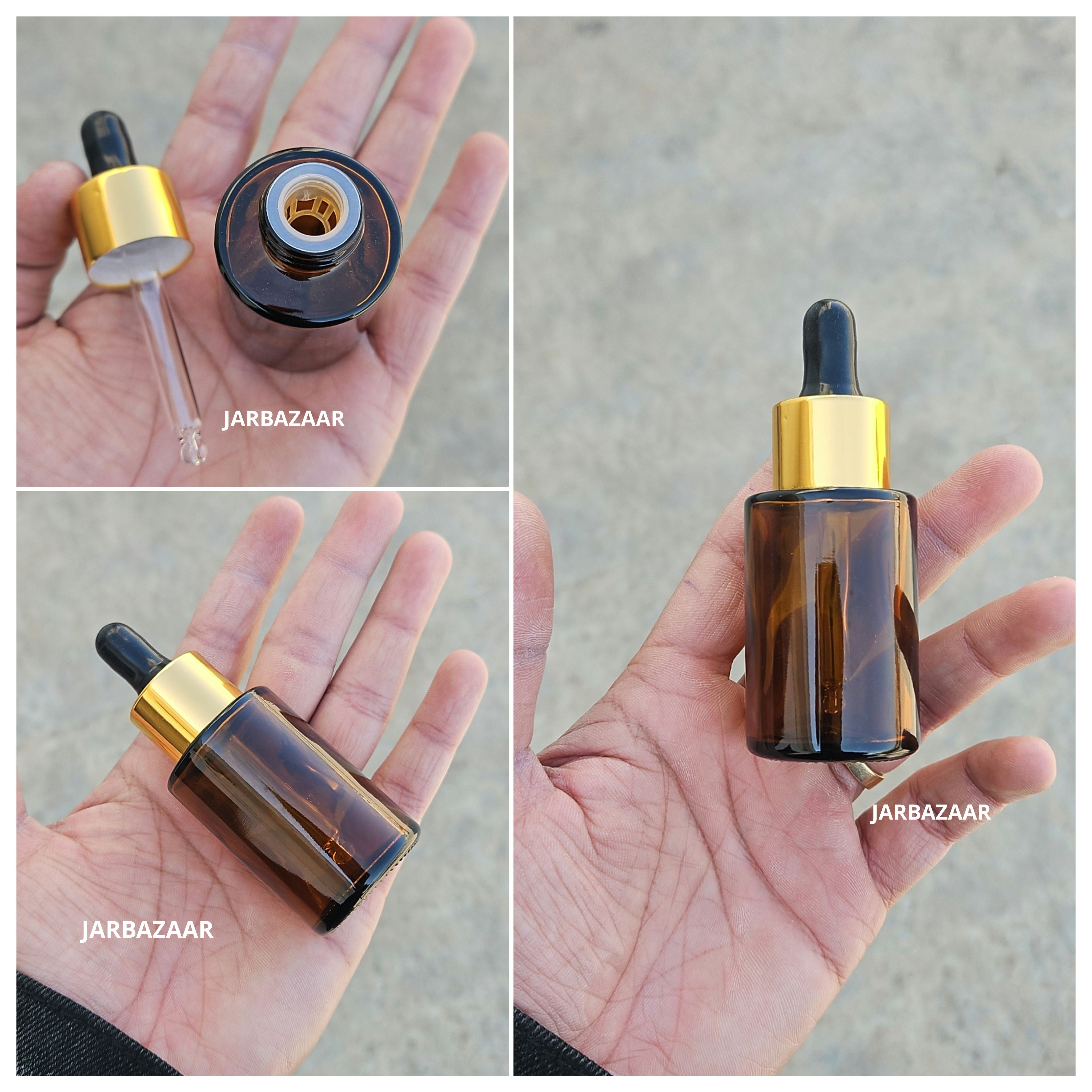 30 ML Amber - Flat Shoulder Dropper Bottle