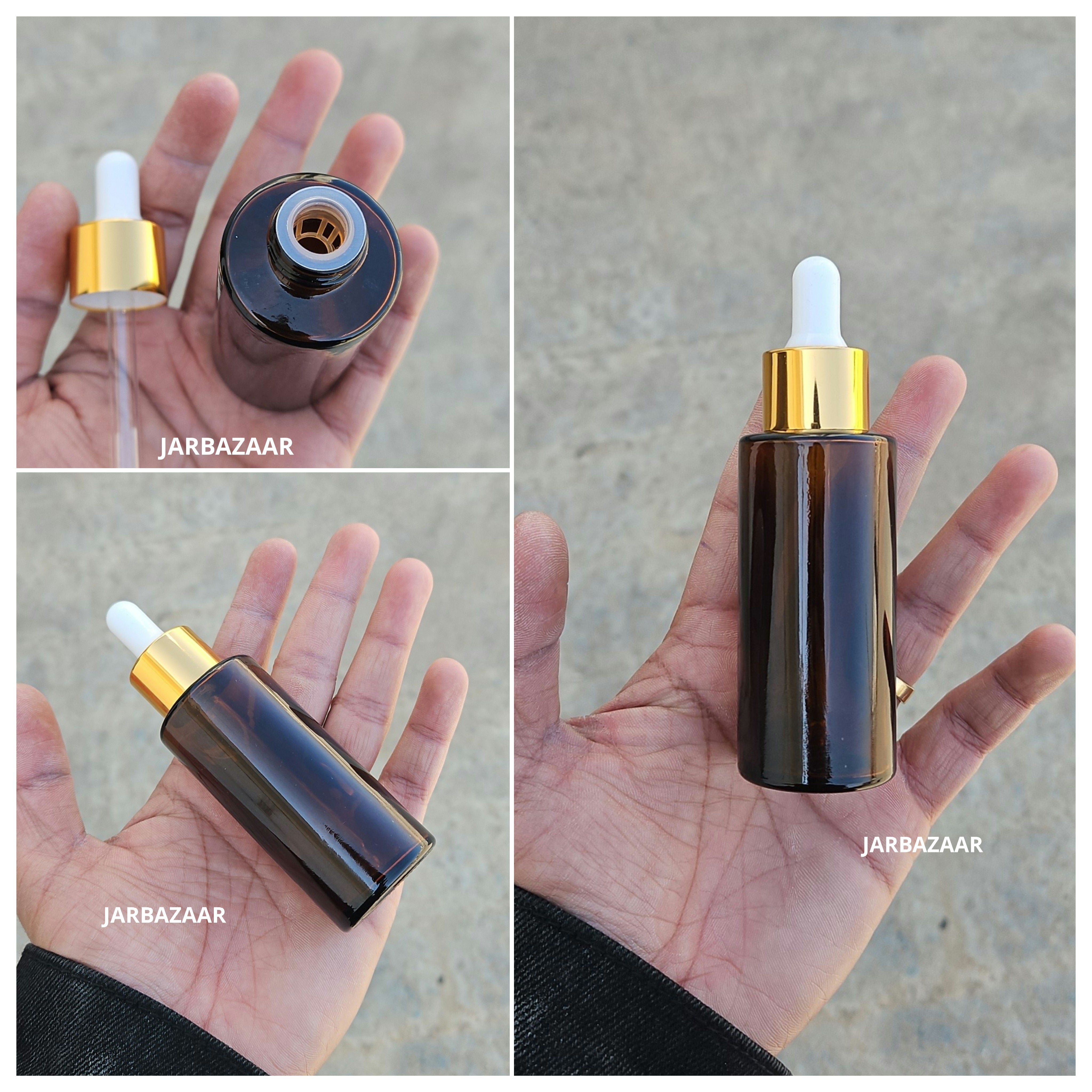 50 ML Amber - Flat Shoulder Dropper Bottle