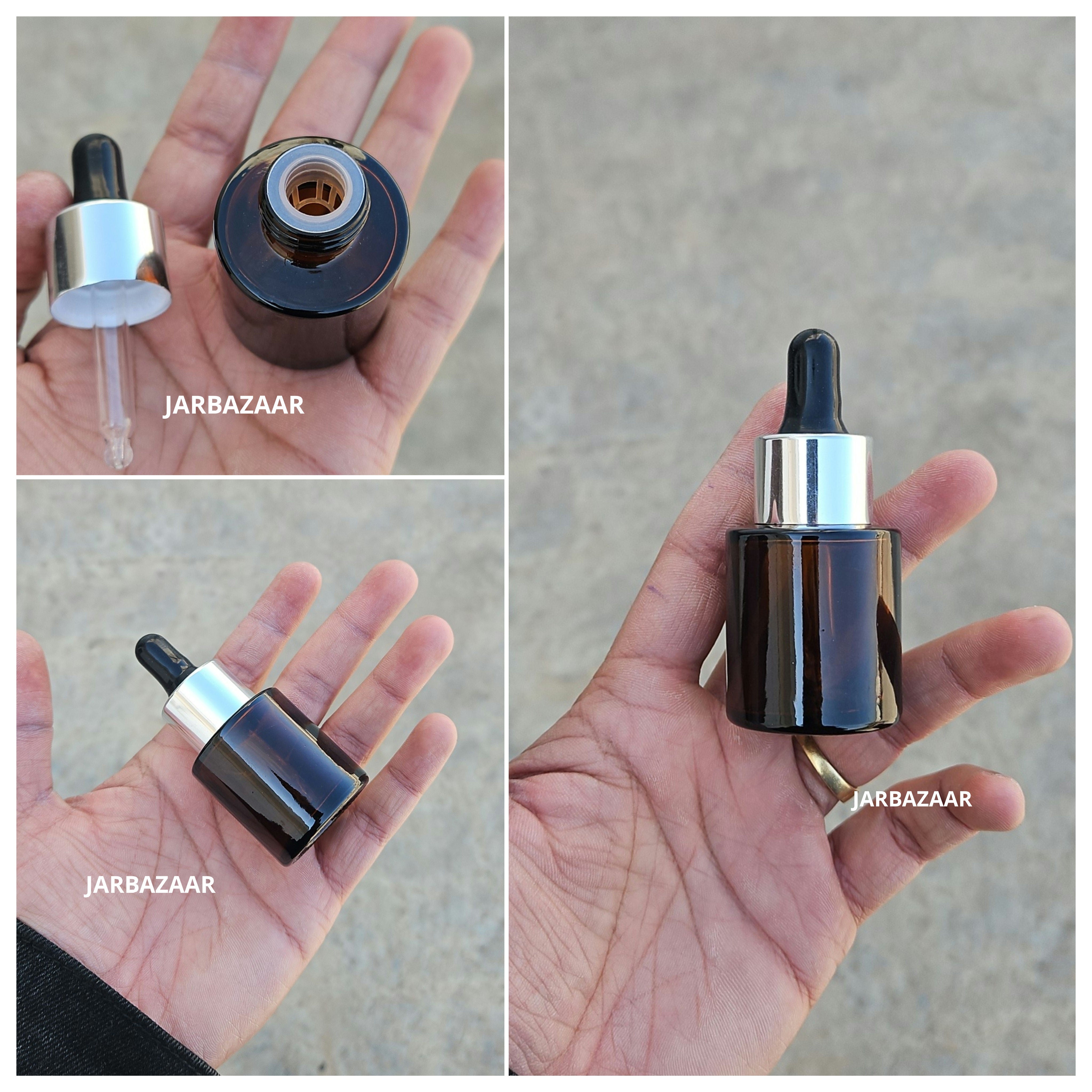 20 ML Amber - Flat Shoulder Dropper Bottle