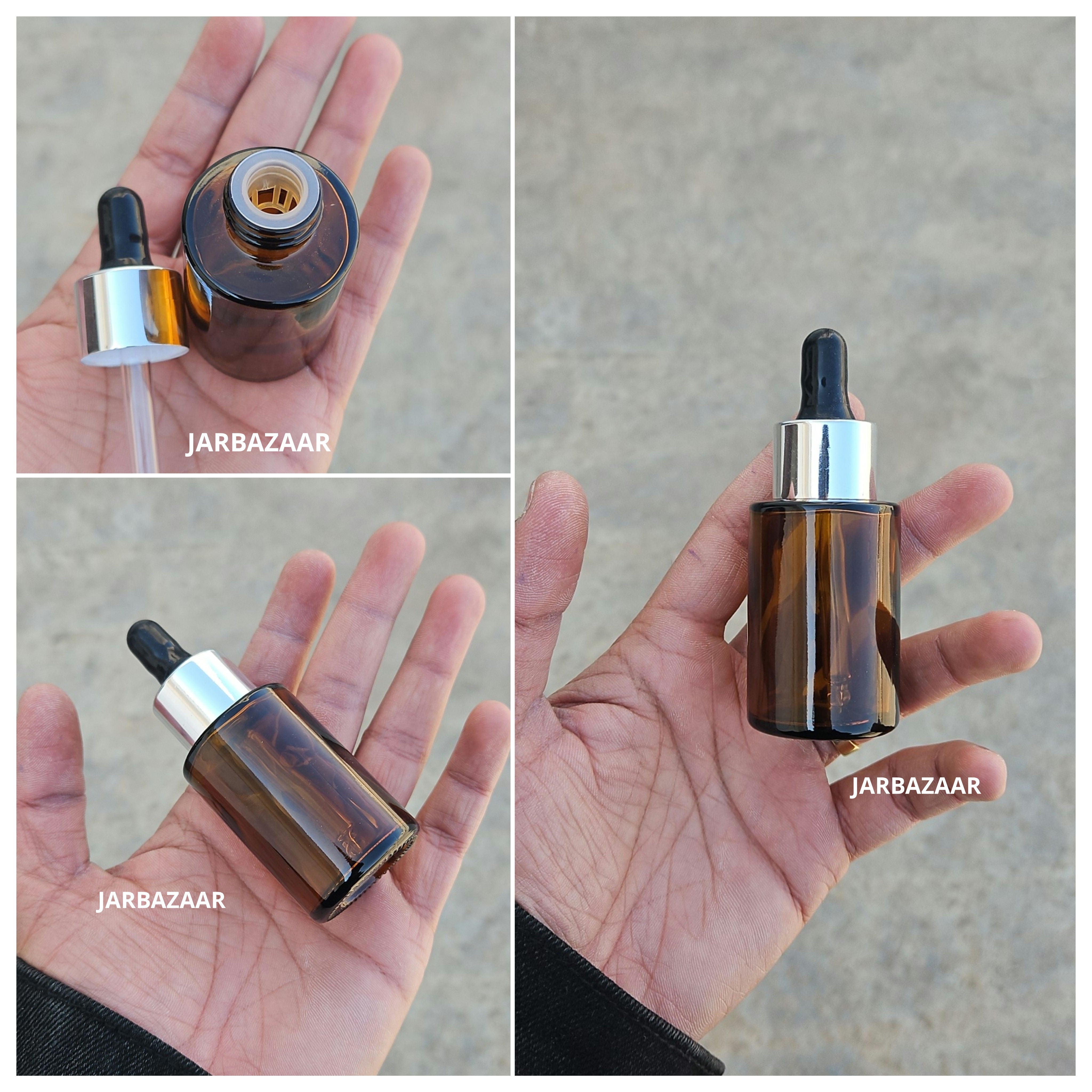 30 ML Amber - Flat Shoulder Dropper Bottle