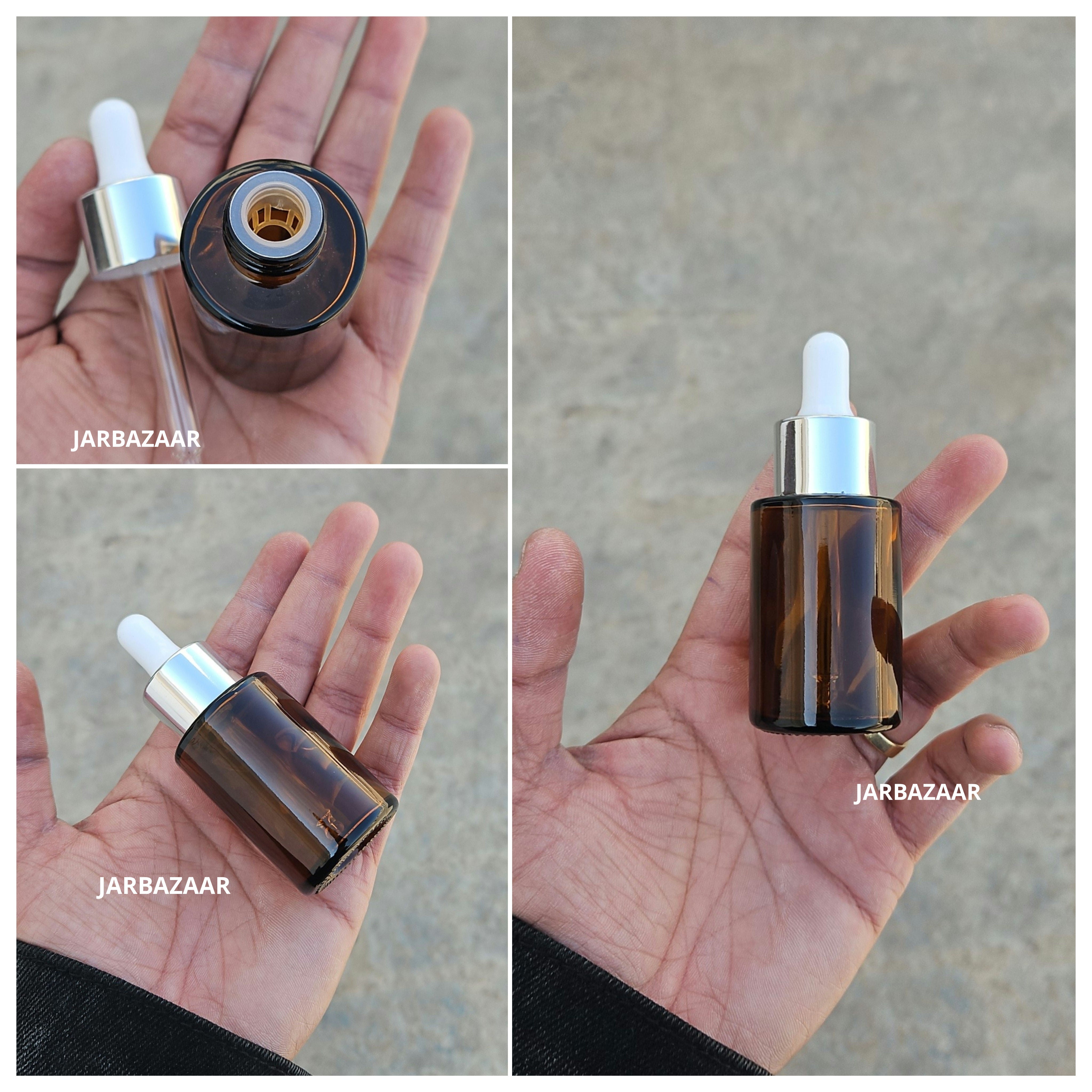 30 ML Amber - Flat Shoulder Dropper Bottle