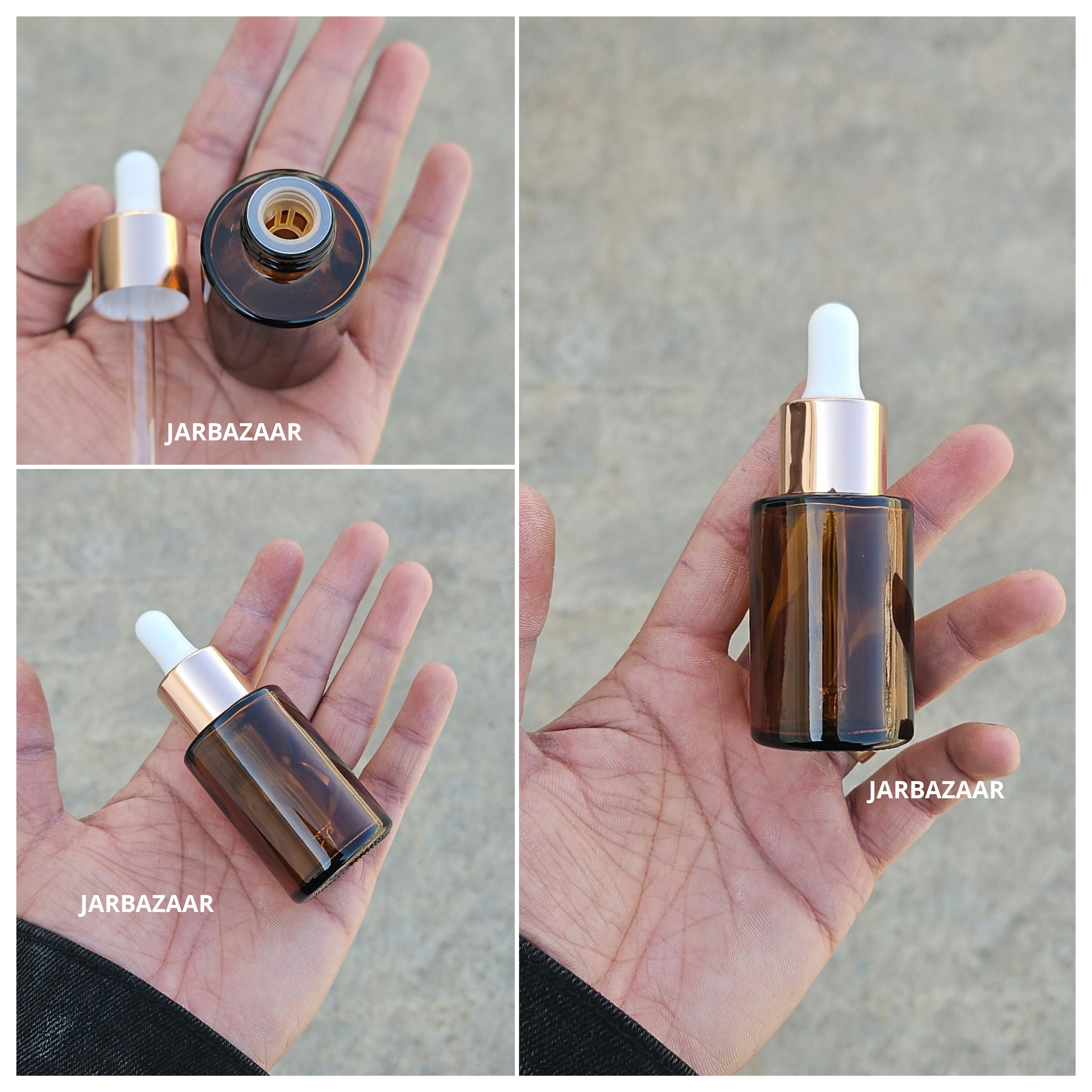 30 ML Amber - Flat Shoulder Dropper Bottle