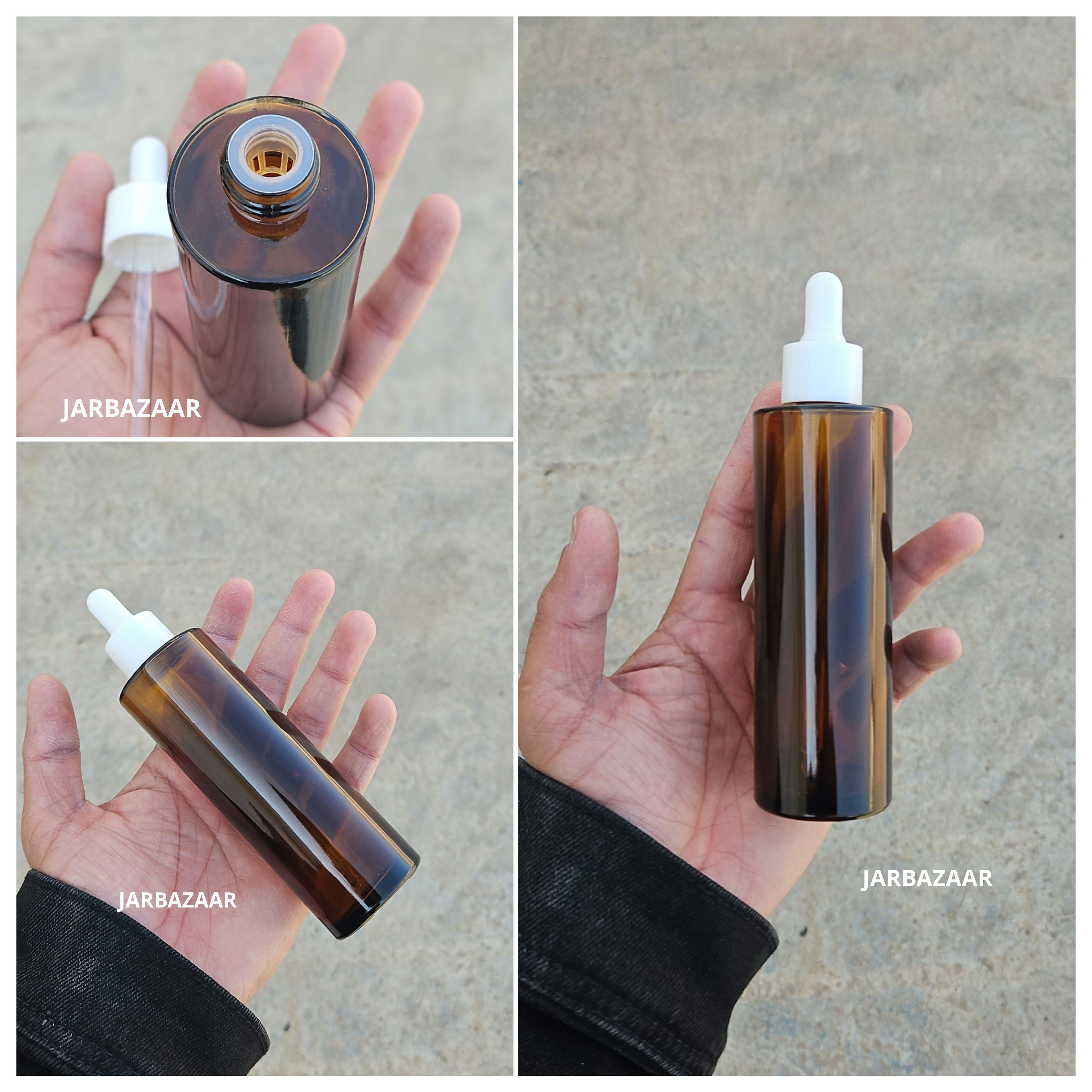 100 ML Amber - Flat Shoulder Dropper Bottle