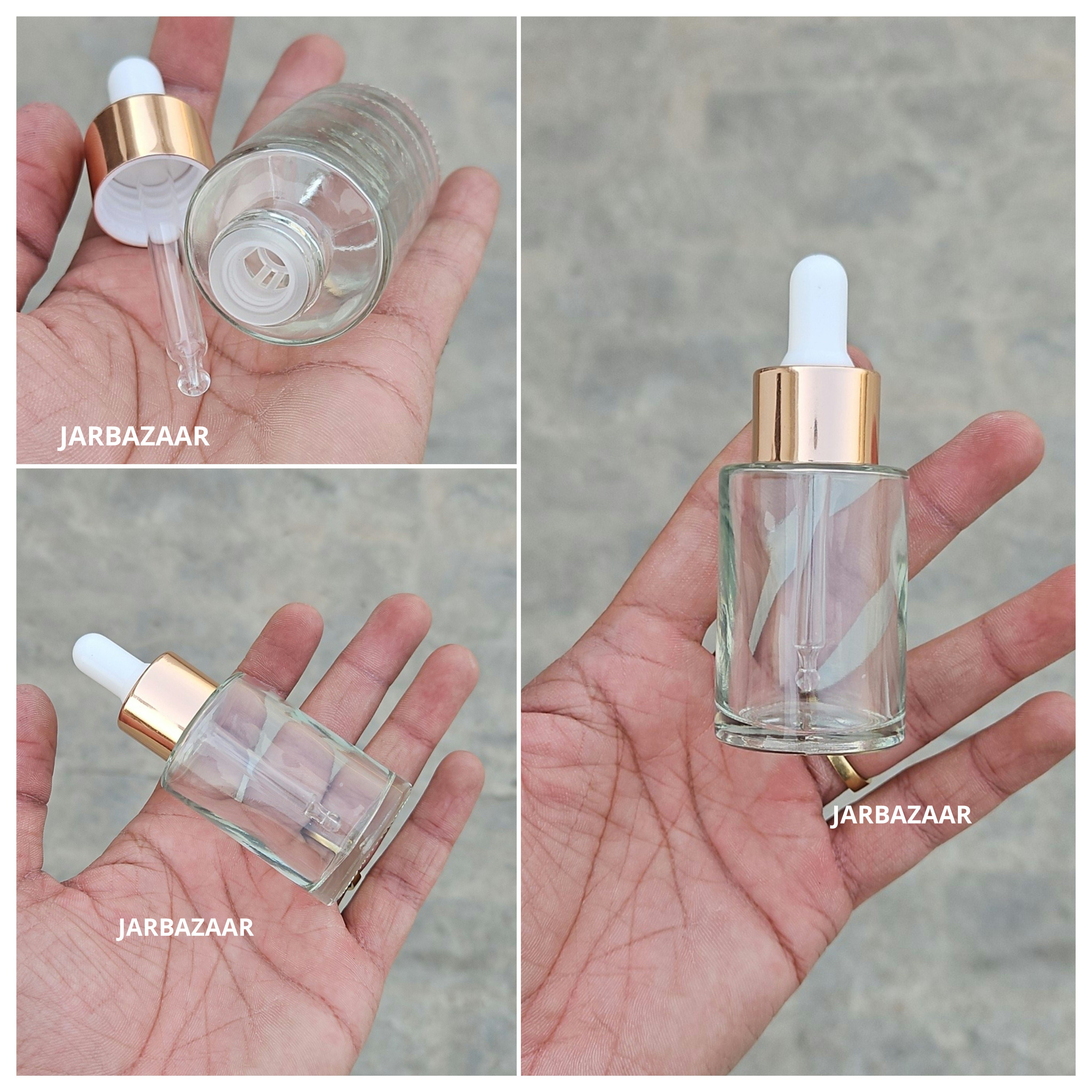30 ML Transparent - Flat Shoulder Dropper Bottle