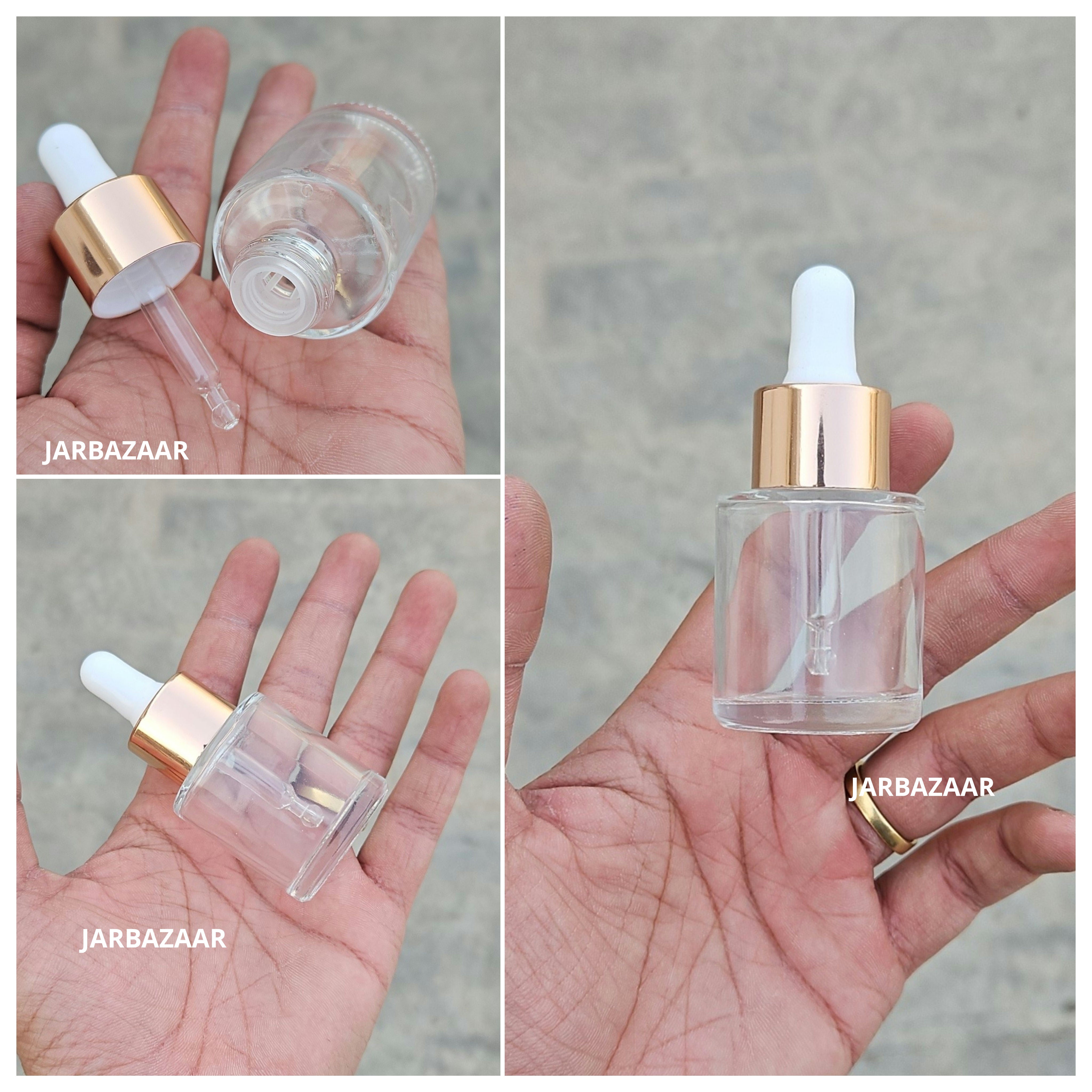 20ML Transparent - Flat Shoulder Dropper Bottle