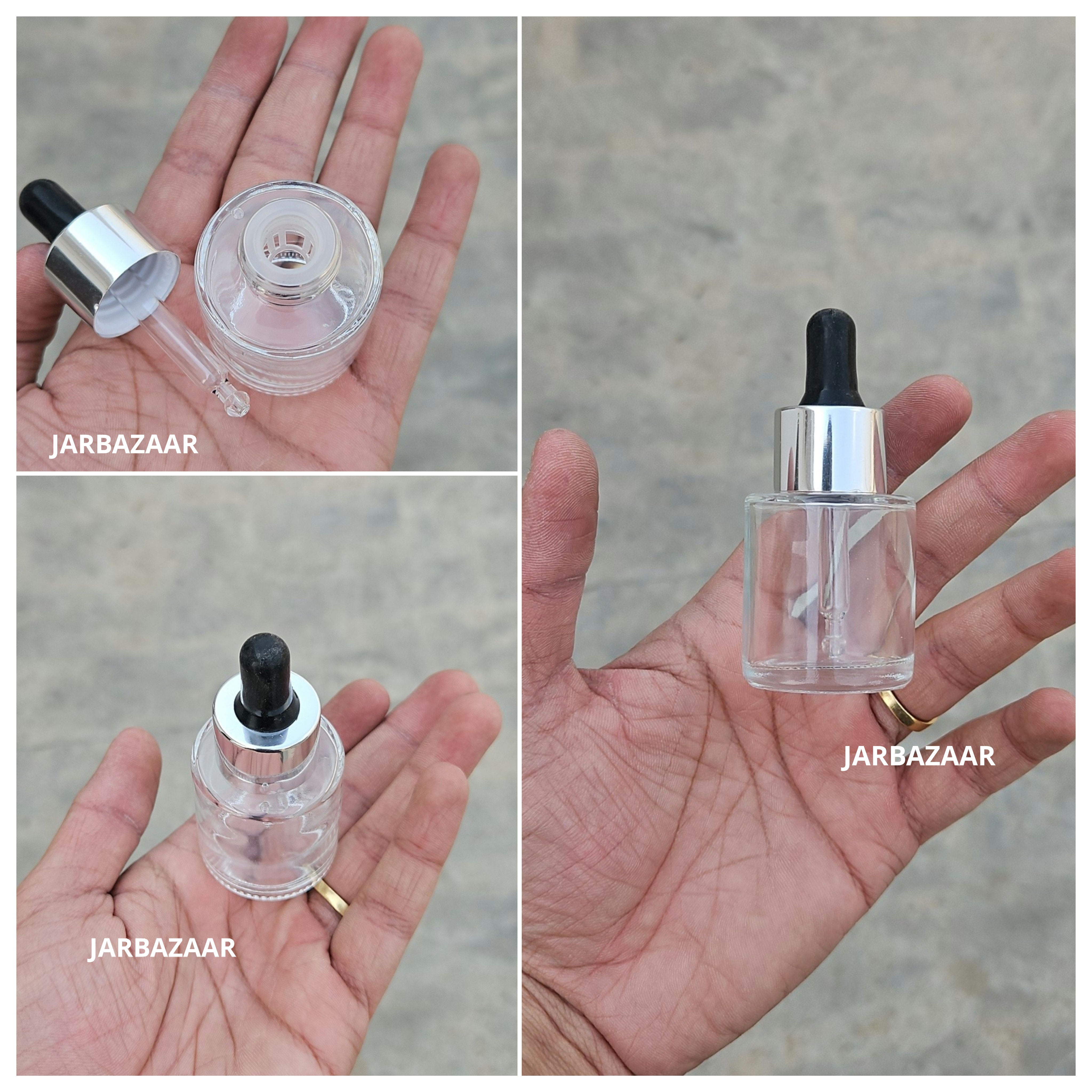 20ML Transparent - Flat Shoulder Dropper Bottle