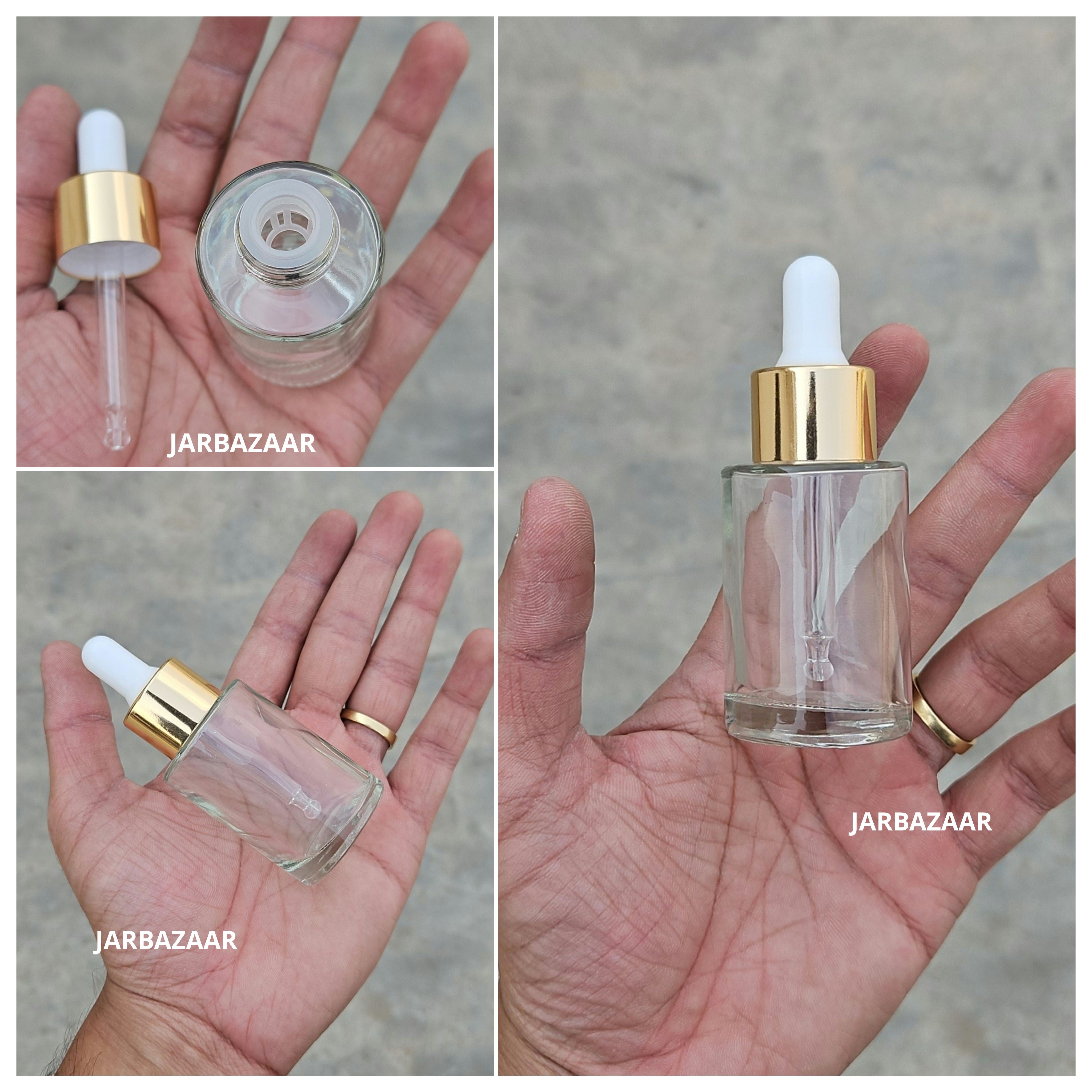30 ML Transparent - Flat Shoulder Dropper Bottle