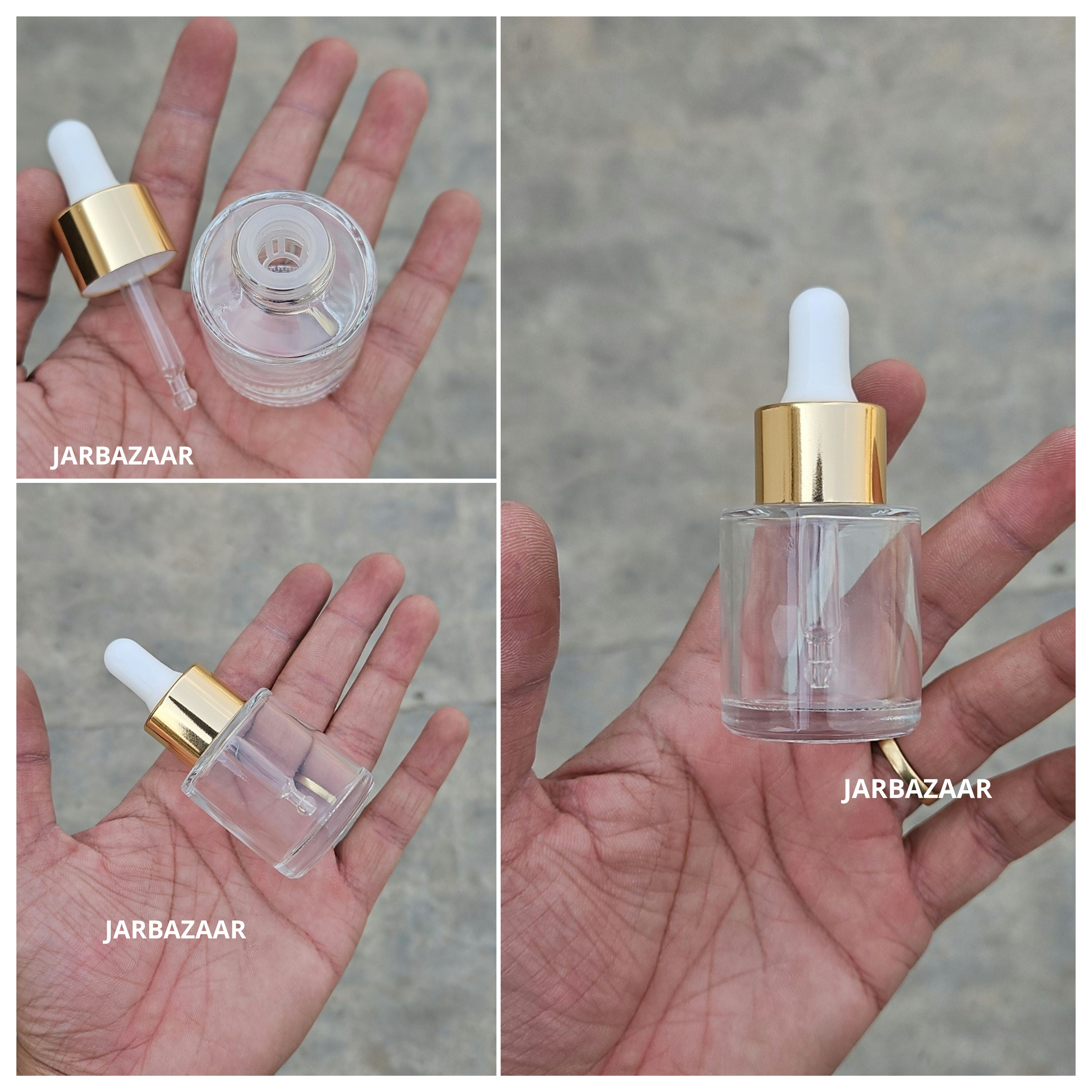 20ML Transparent - Flat Shoulder Dropper Bottle