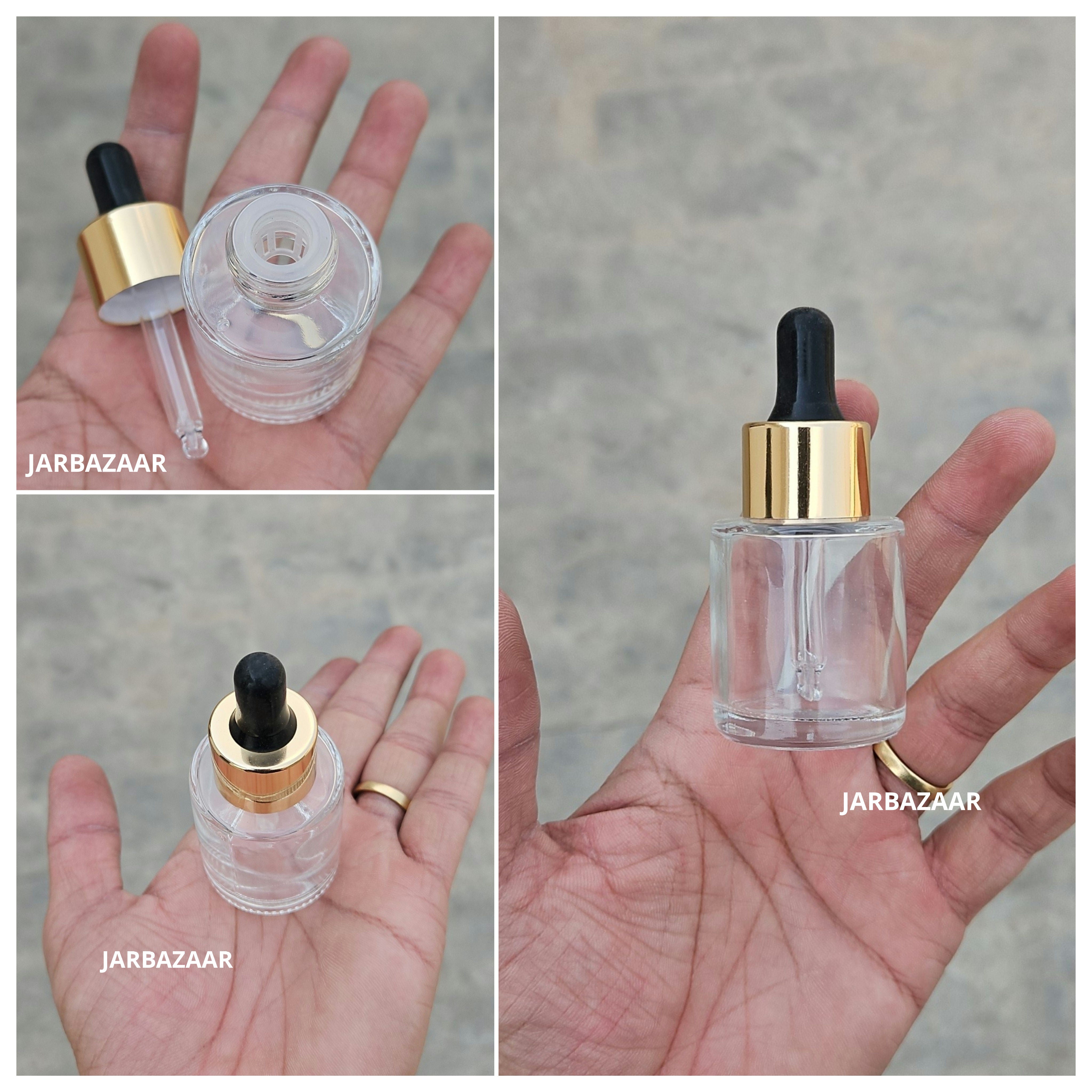 20ML Transparent - Flat Shoulder Dropper Bottle