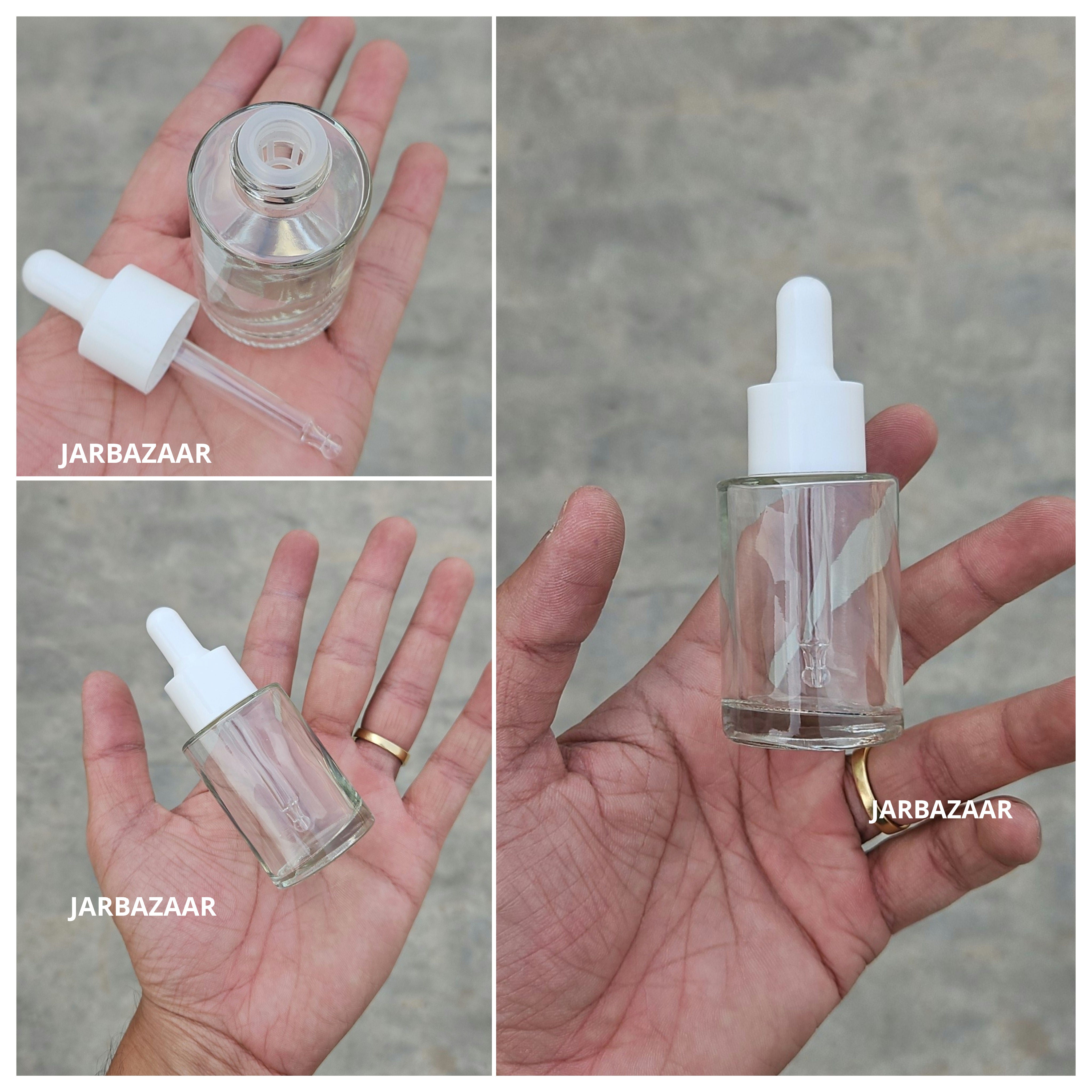 30 ML Transparent - Flat Shoulder Dropper Bottle