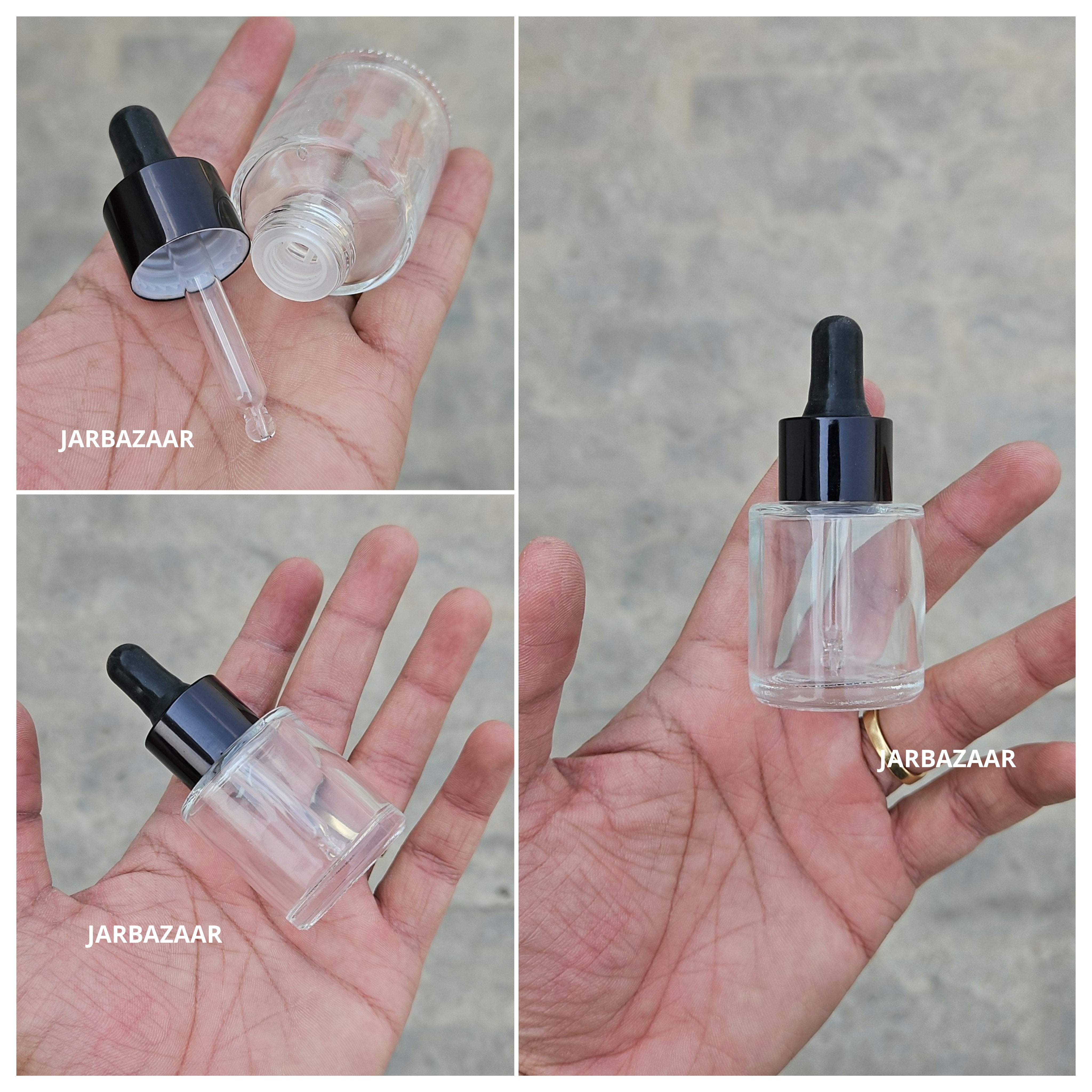 20ML Transparent - Flat Shoulder Dropper Bottle