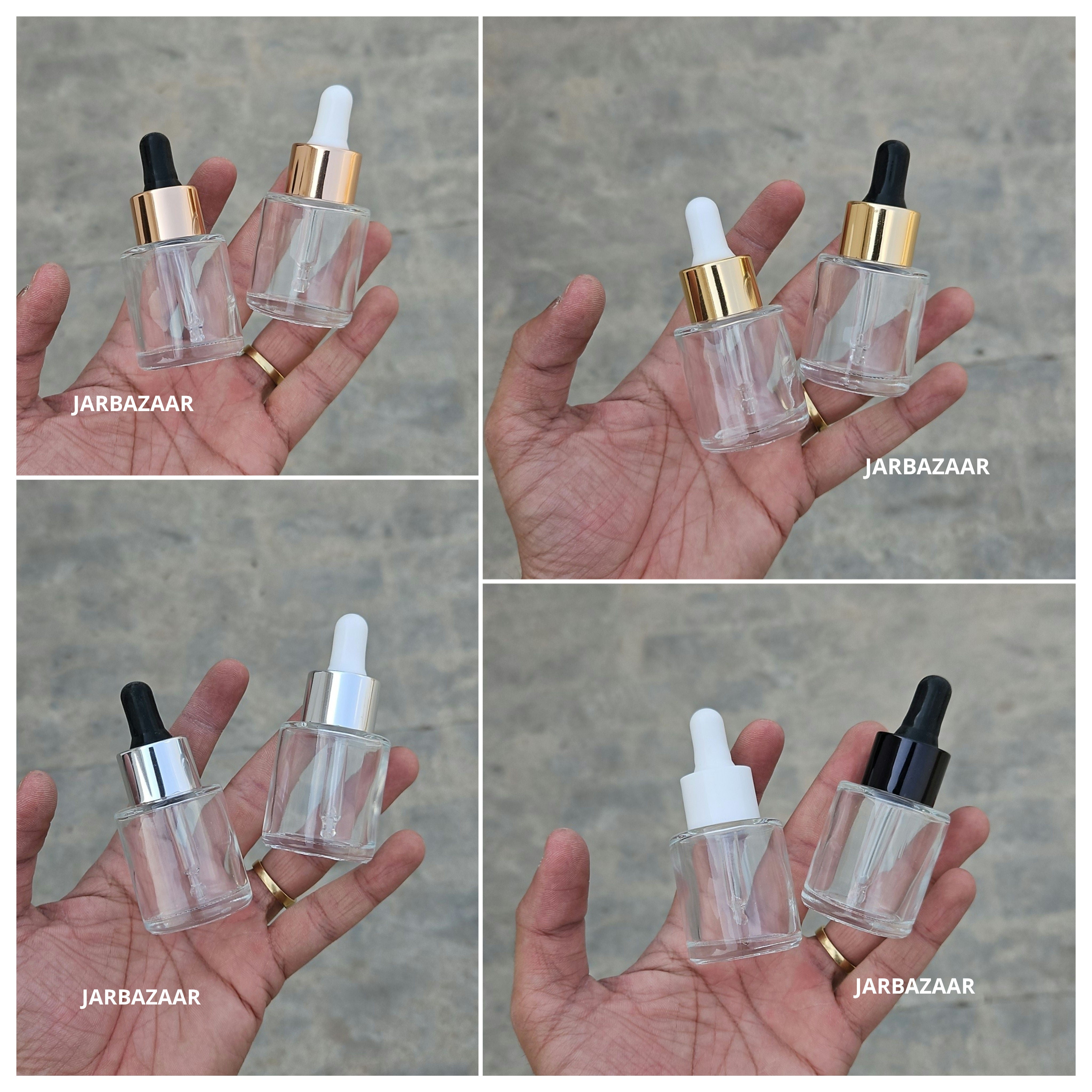 20ML Transparent - Flat Shoulder Dropper Bottle