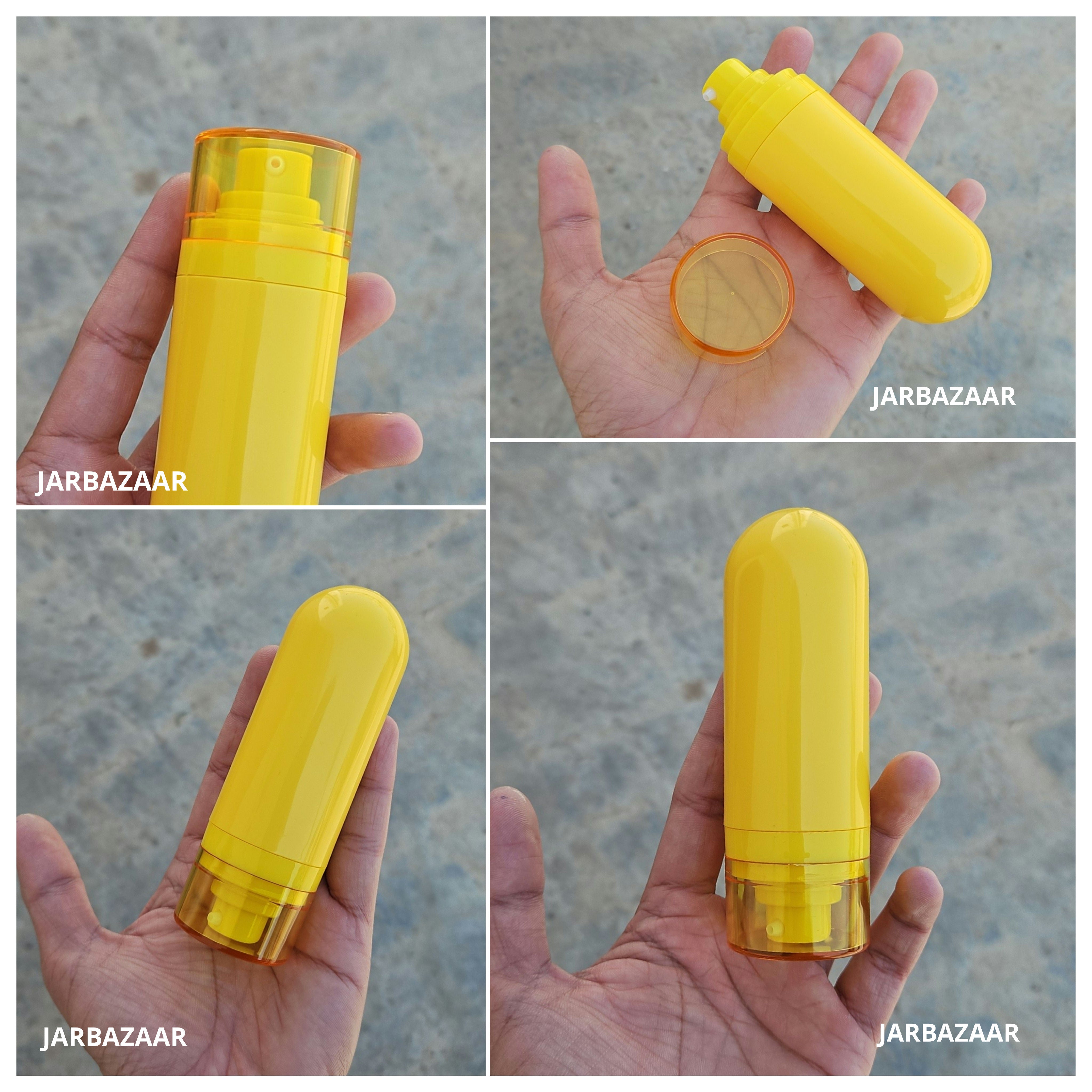 50 ML "Upside - Down" Airless Bottle (Yellow)