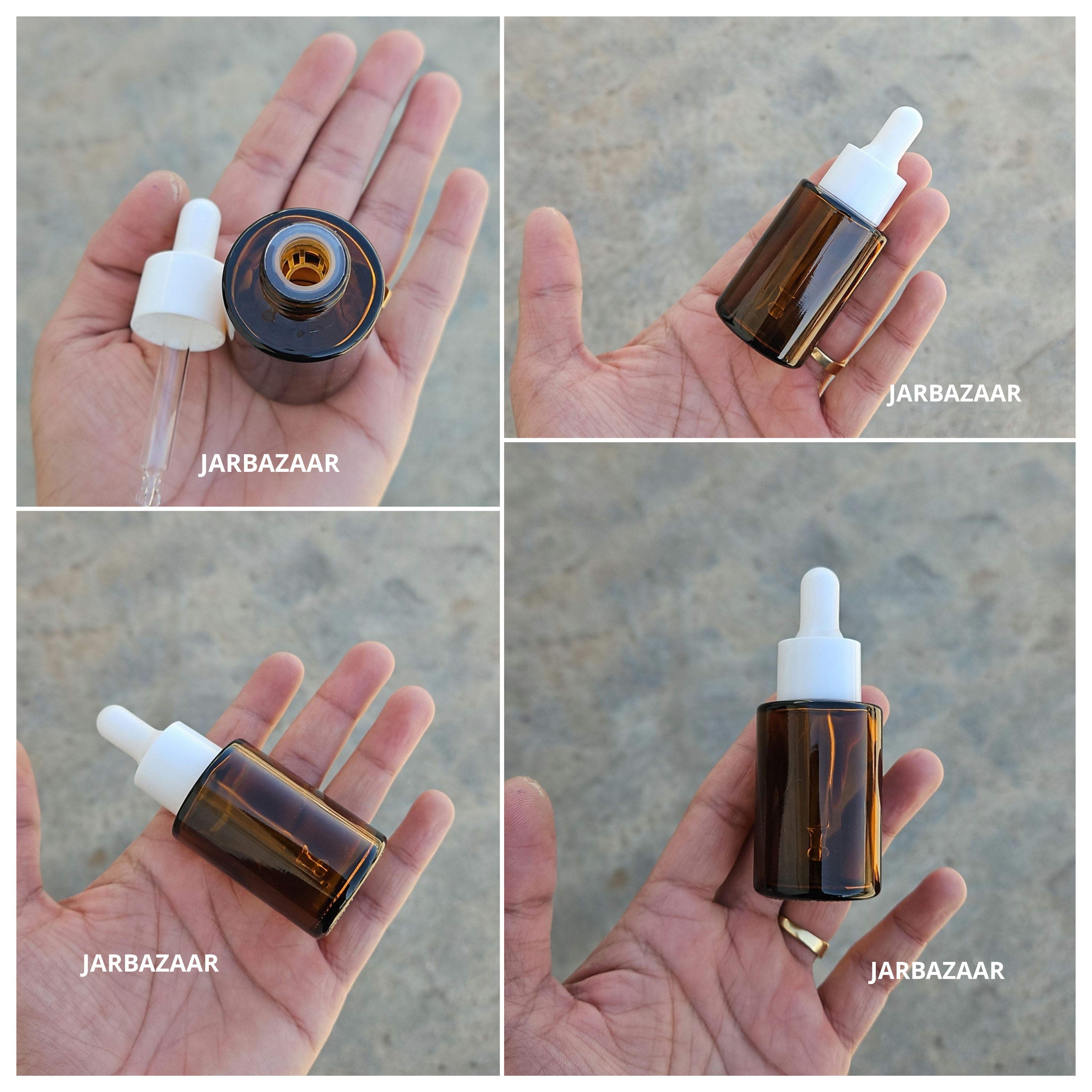 30 ML Amber - Flat Shoulder Dropper Bottle