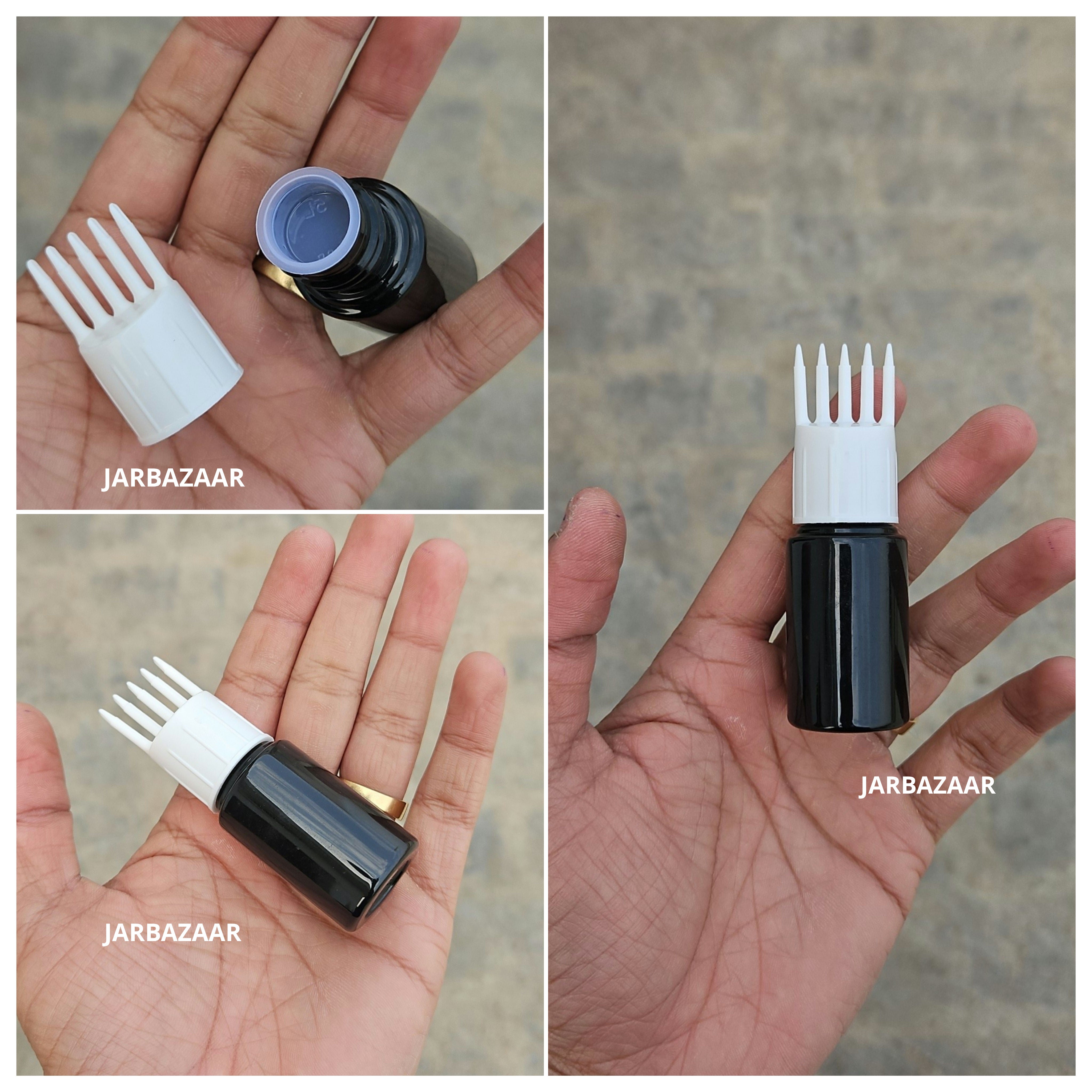 20 ML Black Pet Bottle (With Comb Cap)