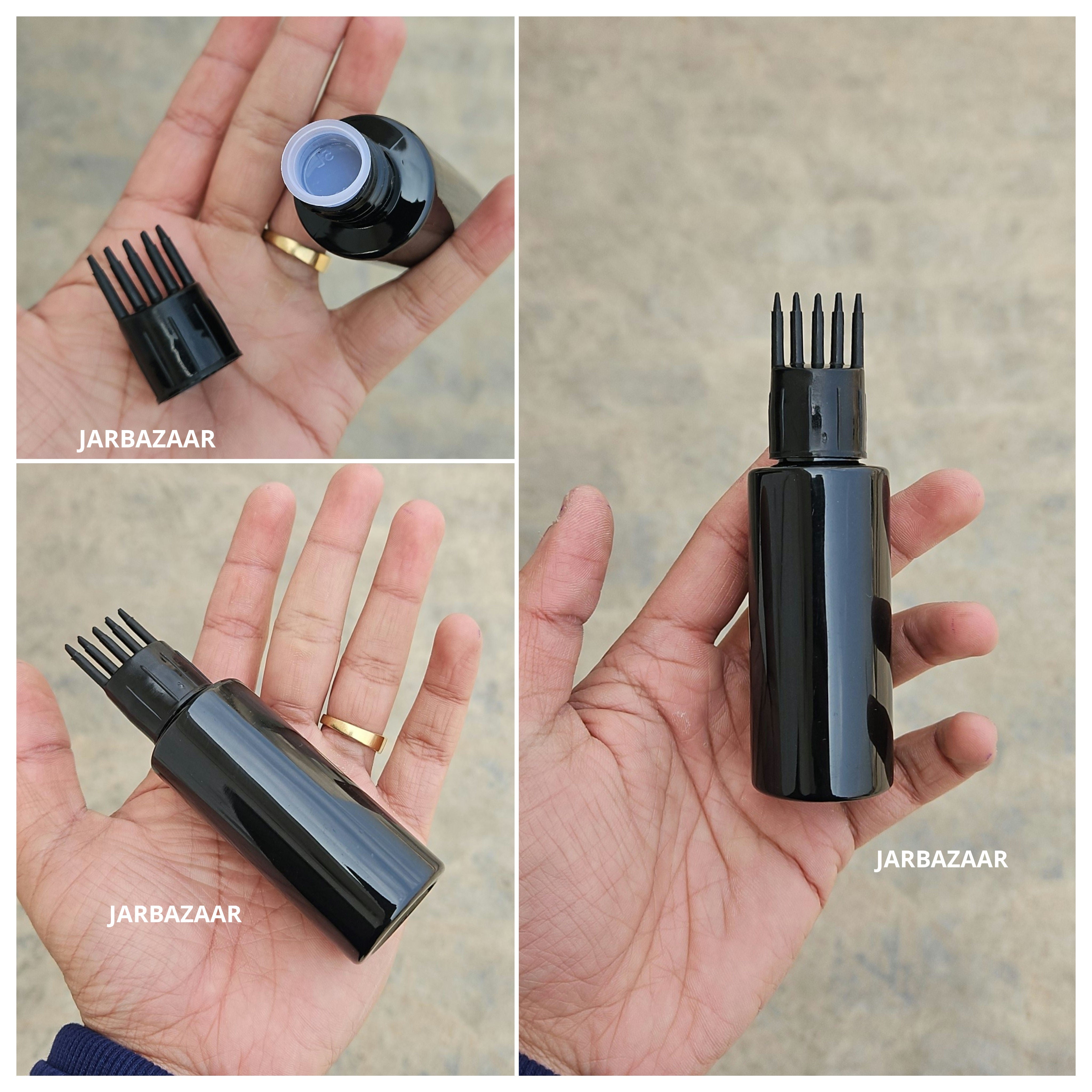 50 ML GLI Black Pet Bottle (With Comb Cap)