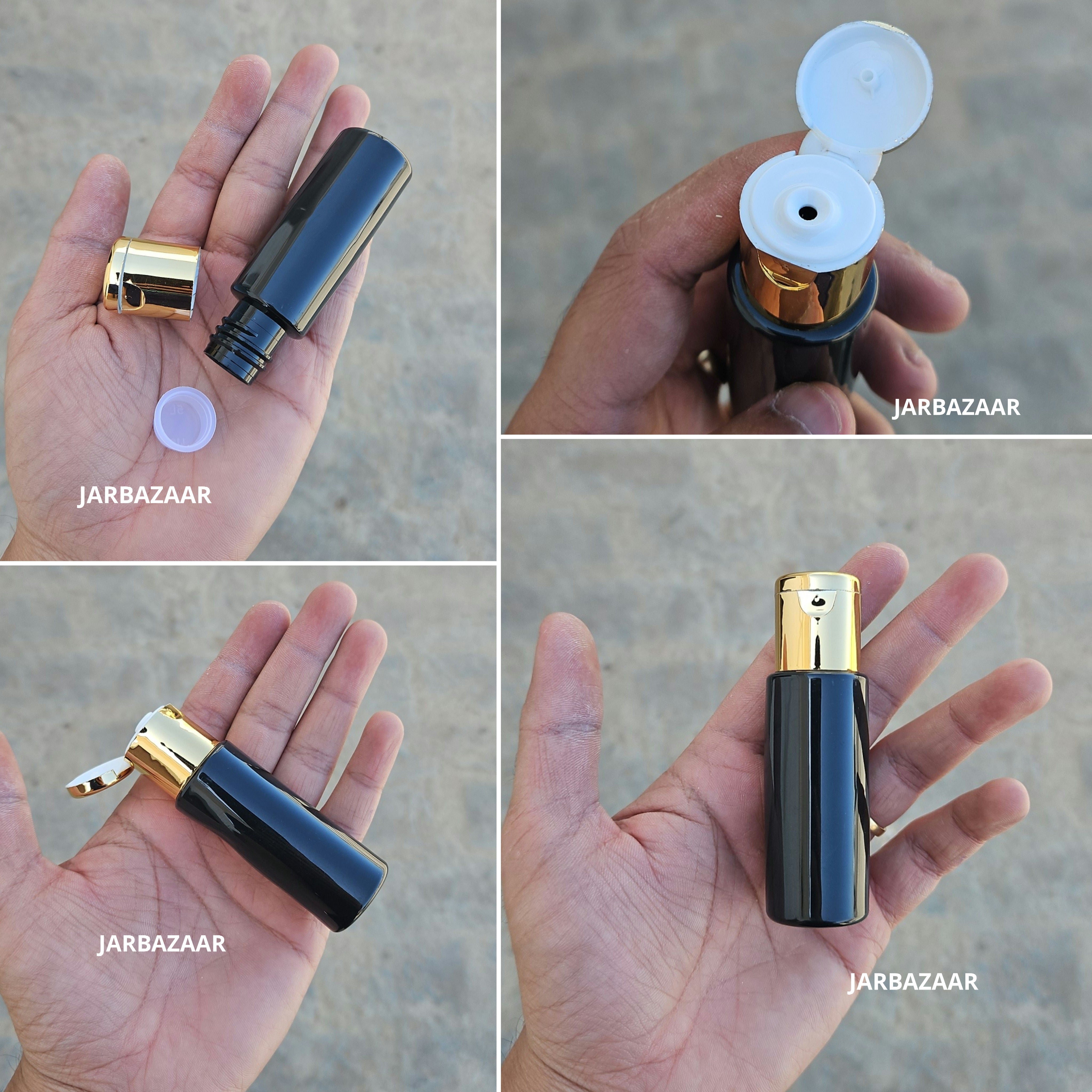30 ML Black Pet Bottle (With Golden Fliptop Caps)